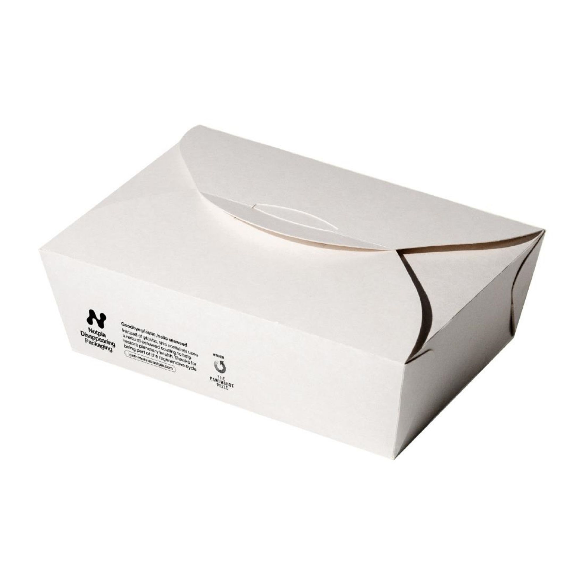 Picture of Notpla Large Takeaway Boxes 1750ml - White (220 Pack) - HW503