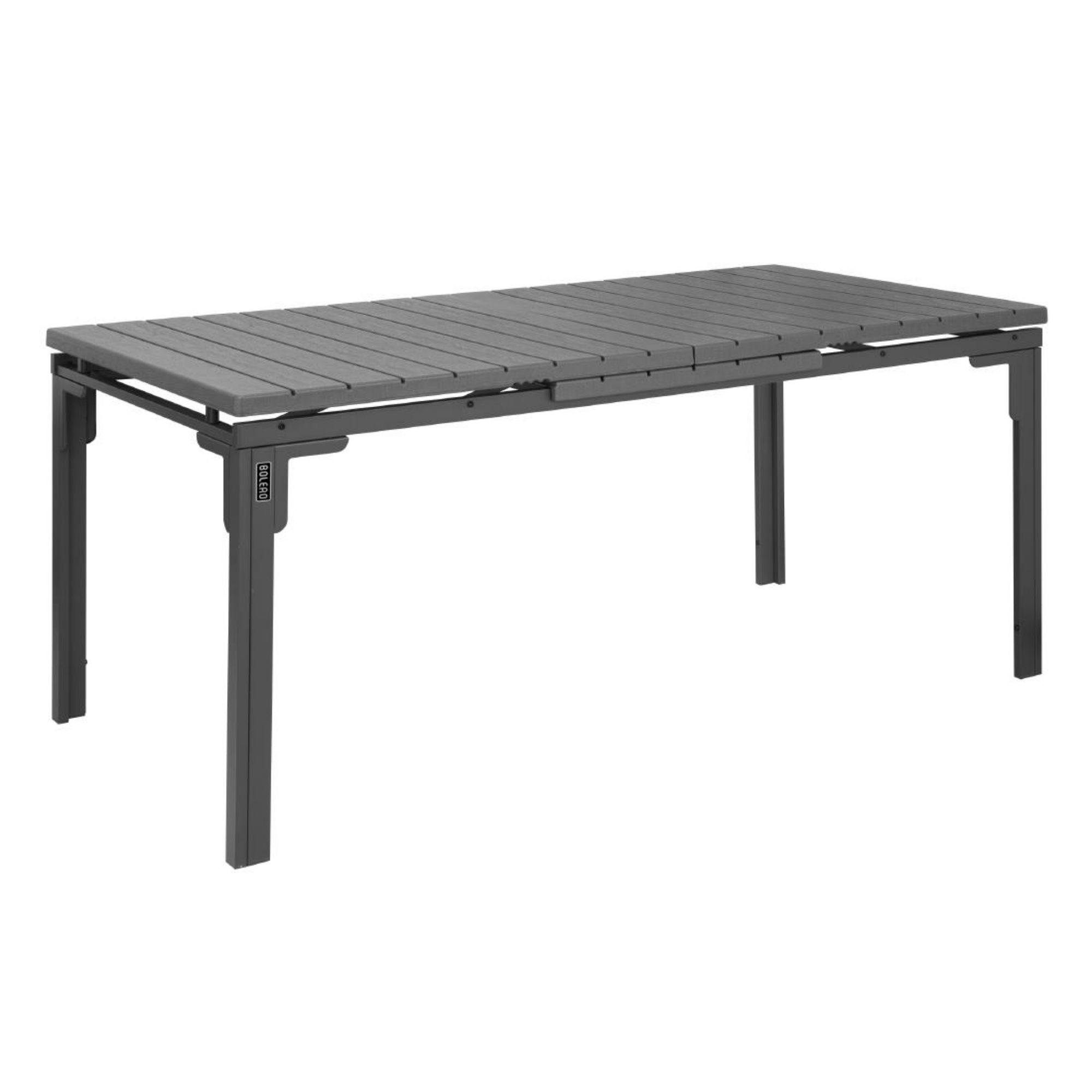 Picture of Bolero Valletta Grey Slatted Extendable Outdoor Dining Table - HW526
