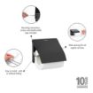 Picture of Brabantia Renew Toilet Roll Holder Matt Black - HU187