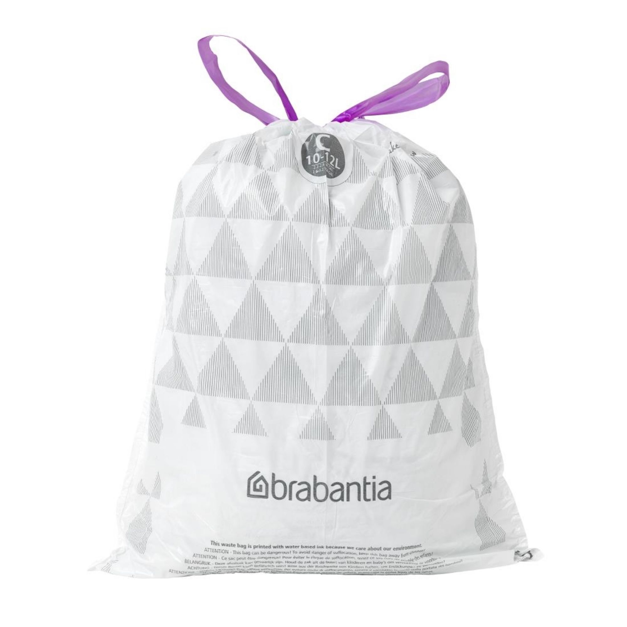 Picture of Brabantia PerfectFit Bin Bags, Code C, 10-12Ltr (40 Pack) - HU178
