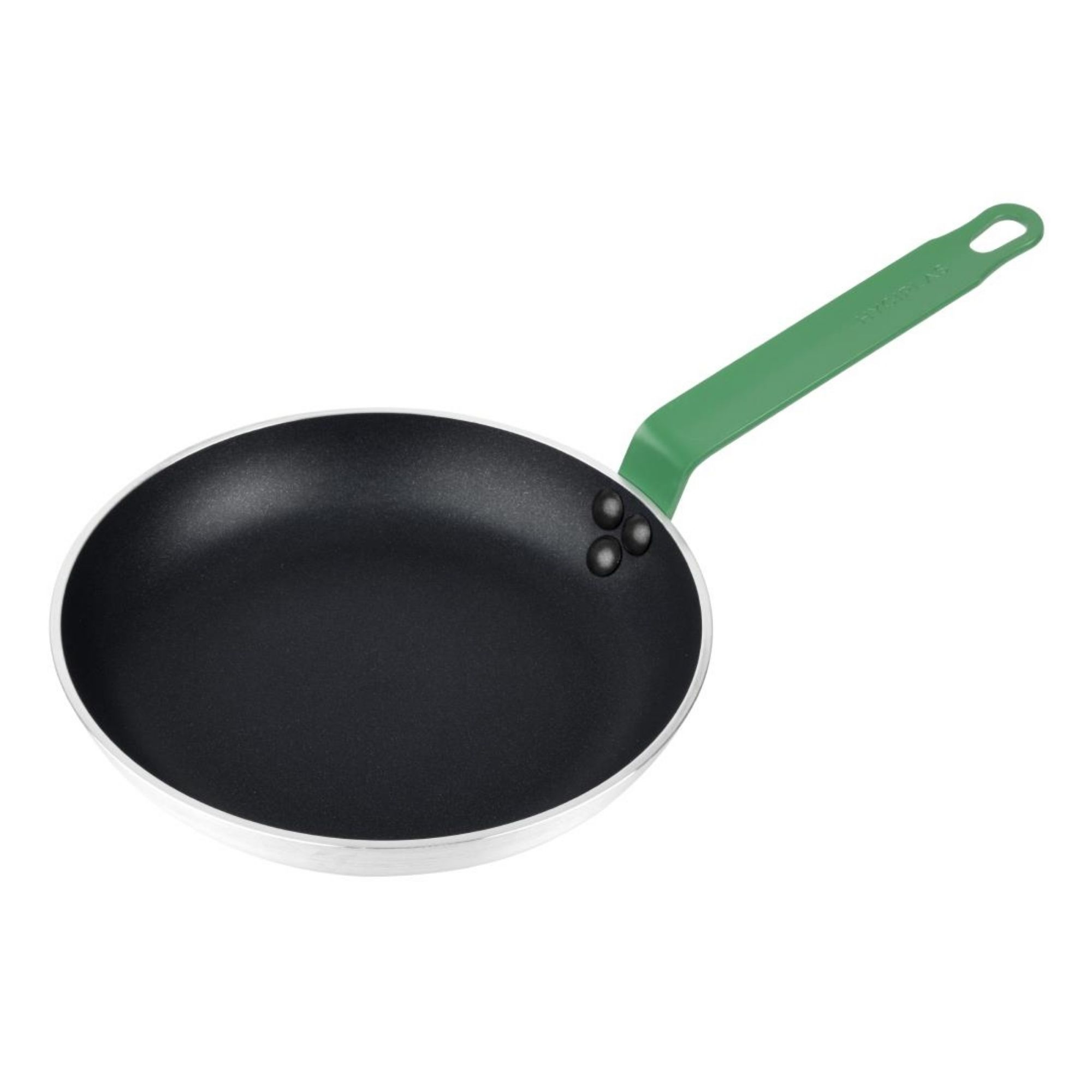 Picture of Hygiplas Aluminium Non-stick Teflon Platinum Plus Frying Pan Green Handle 24cm - HT962