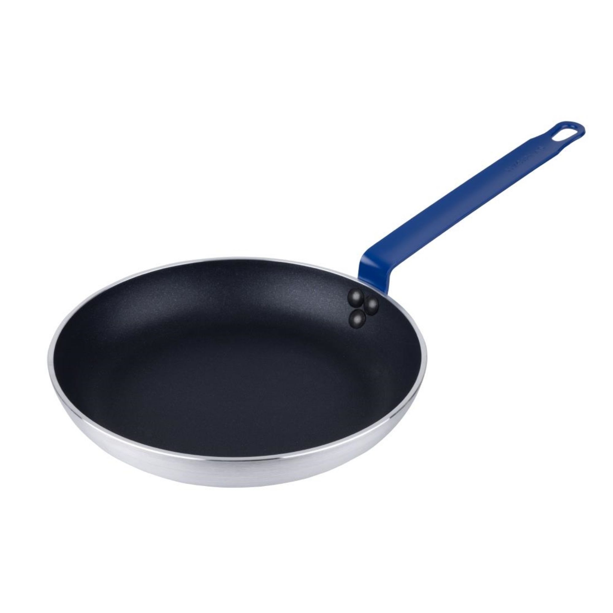 Picture of Hygiplas Aluminium Non-stick Teflon Platinum Plus Frying Pan with Blue Handle 28cm - HT972