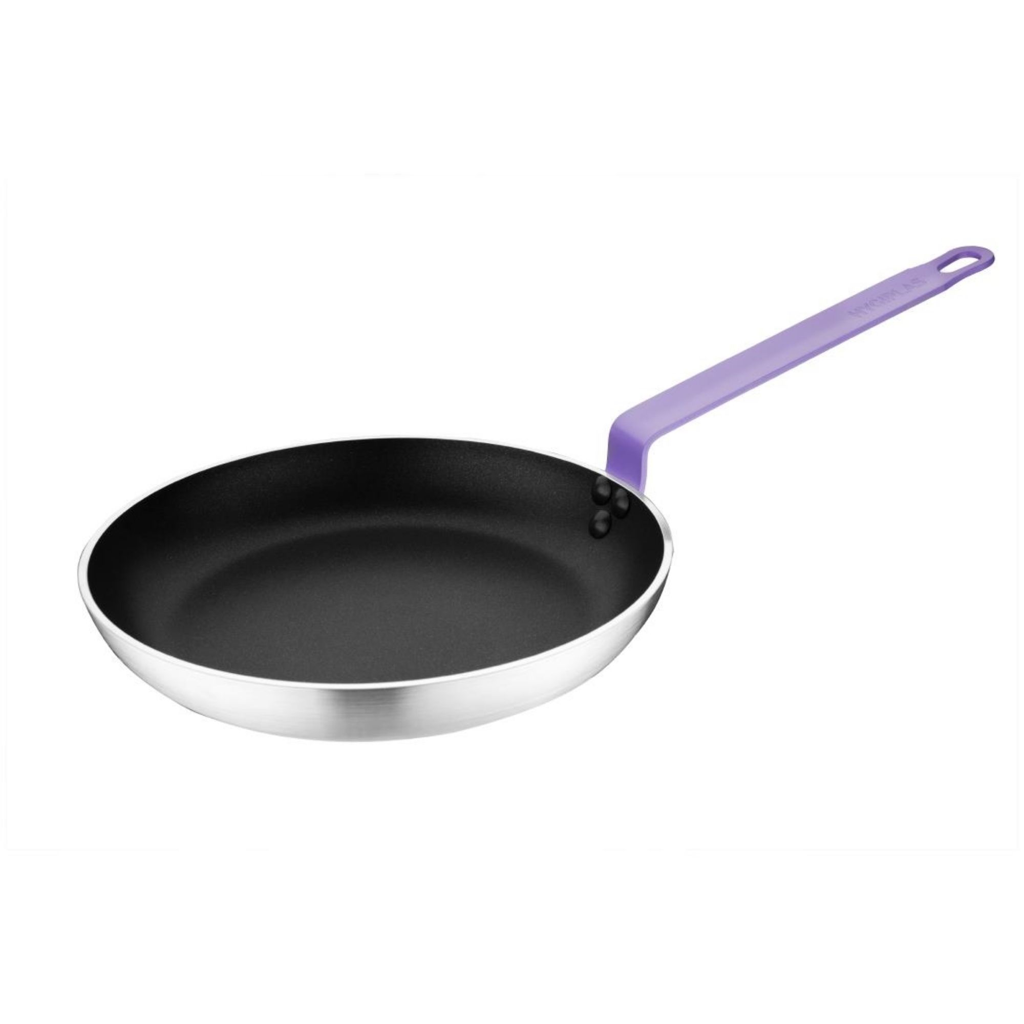 Picture of Hygiplas Aluminium Non-stick Teflon Platinum Plus Frying Pan with Purple Handle 28cm - HT969