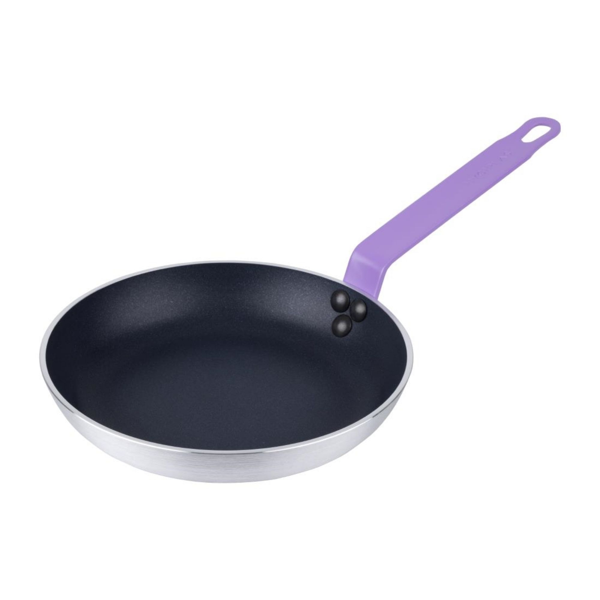 Picture of Hygiplas Aluminium Non-Stick Teflon Platinum Plus Frying Pan with Purple Handle 24cm - HT968
