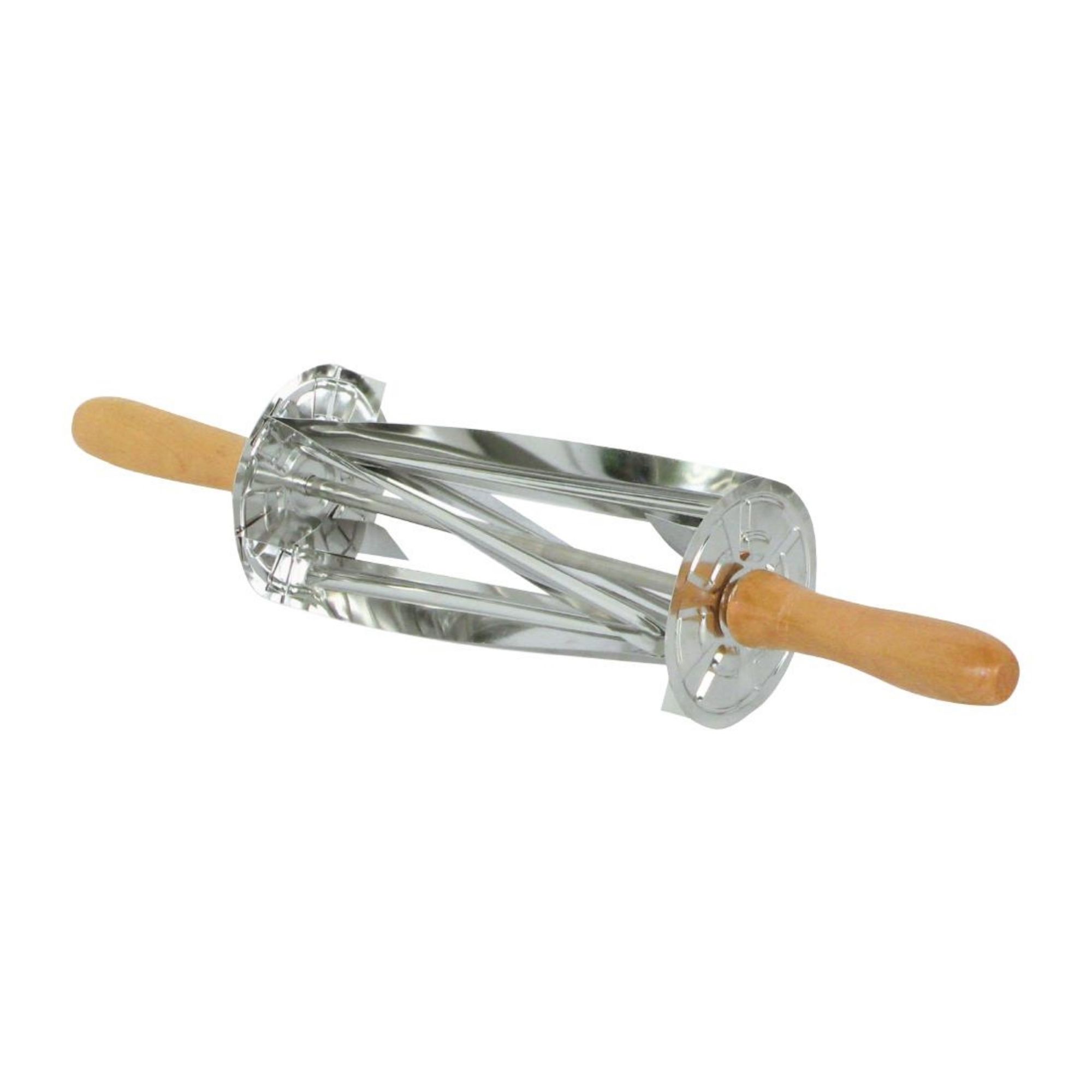 Picture of Gobel Stainless Steel Croissant Roller Cutter with Wooden Handle 510x95x95mm - HS517