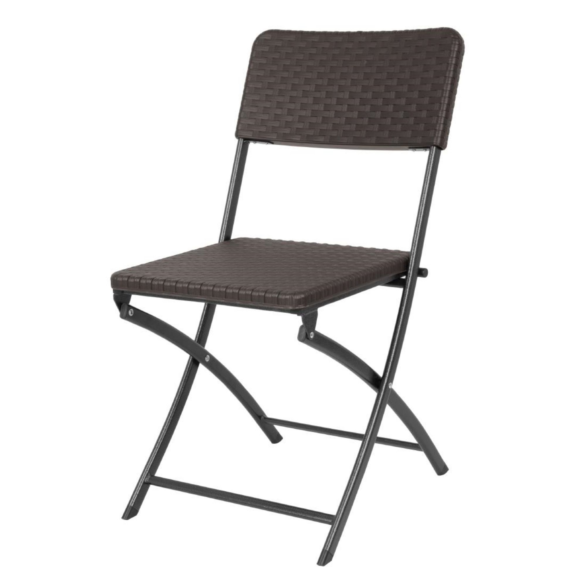 Picture of Bolero Rattan Folding Chairs Brown (2 pack) - HS558