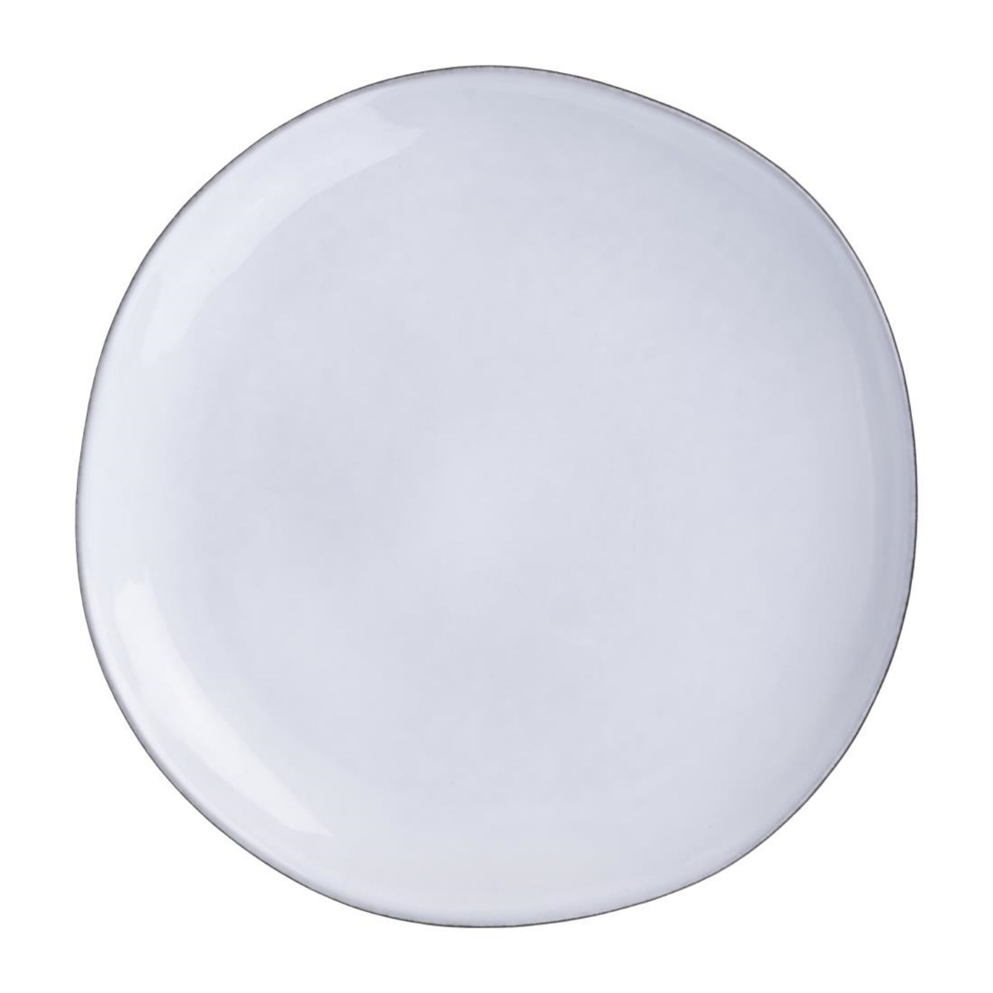 Picture of Olympia Raw Recycled Clay Charcoal Coupe Plates 260mm (6 Pack) - HS335