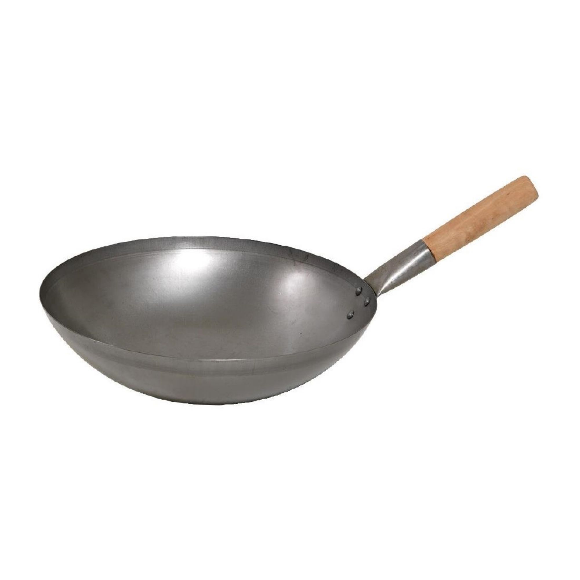 Picture of Matfer Bourgeat Steel Wok Wood Handle 350mm - HP742