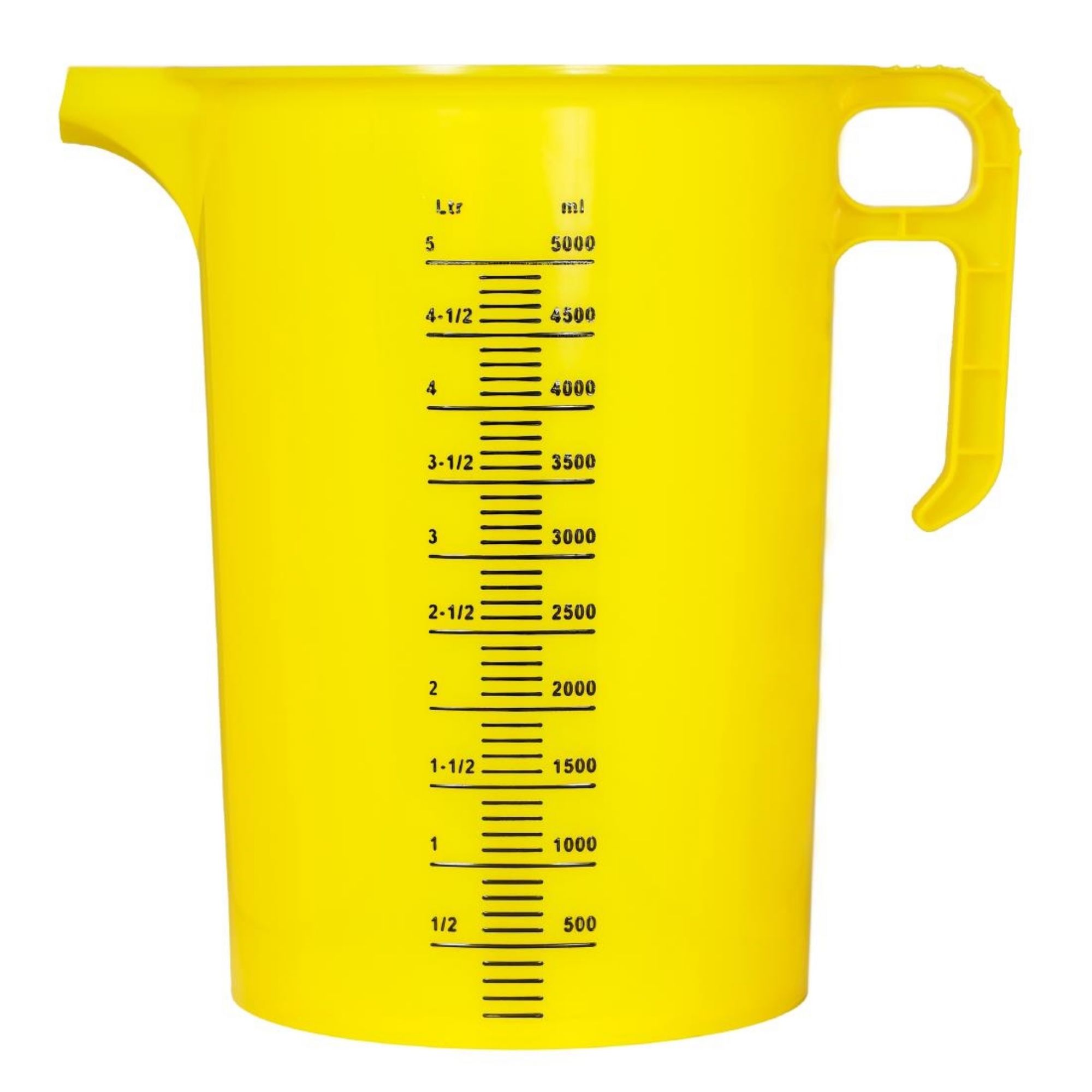 Picture of Pro-Measures Polypropylene Measuring Jug Yellow 5Ltr - HP871