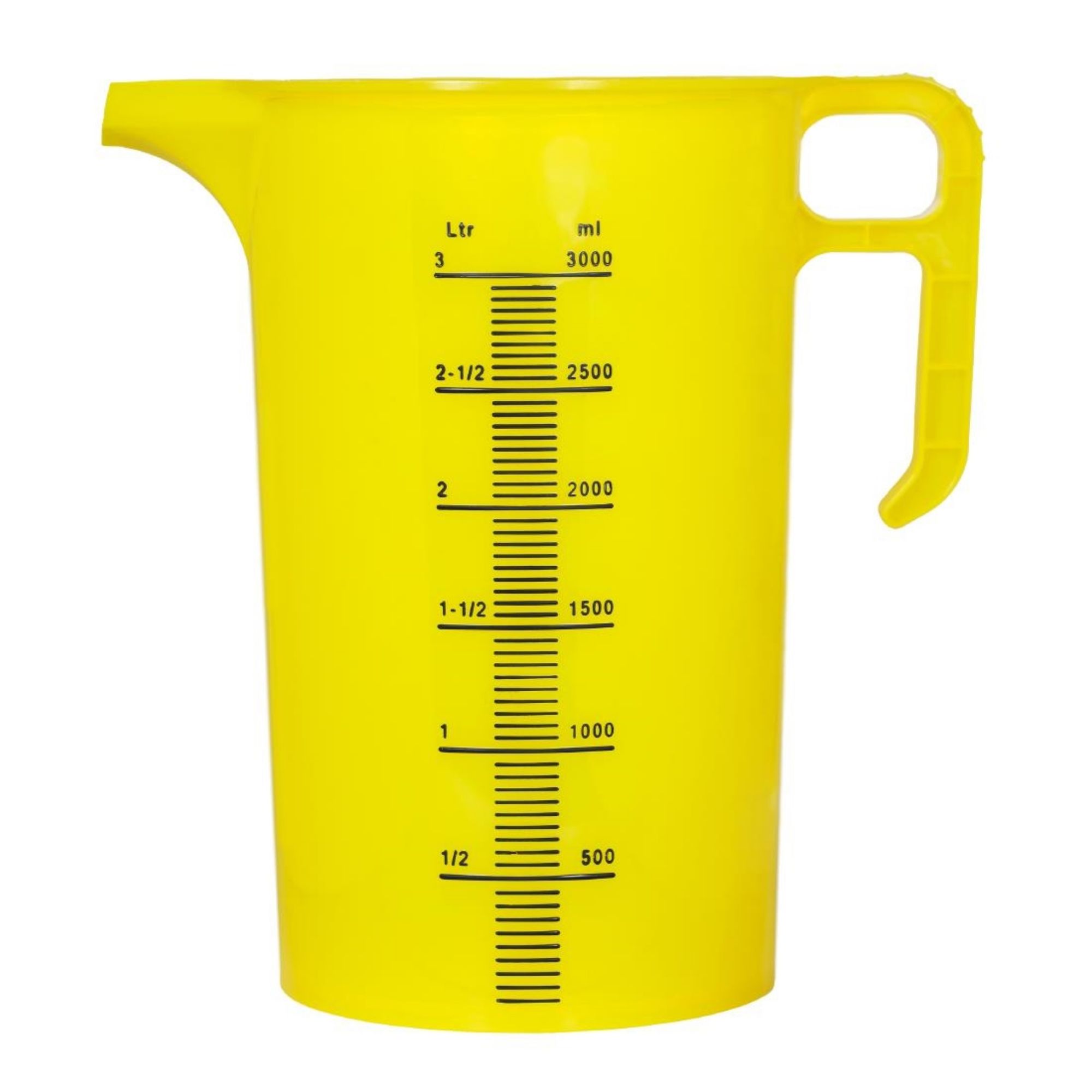 Picture of Pro-Measures Polypropylene Measuring Jug Yellow 3Ltr - HP870
