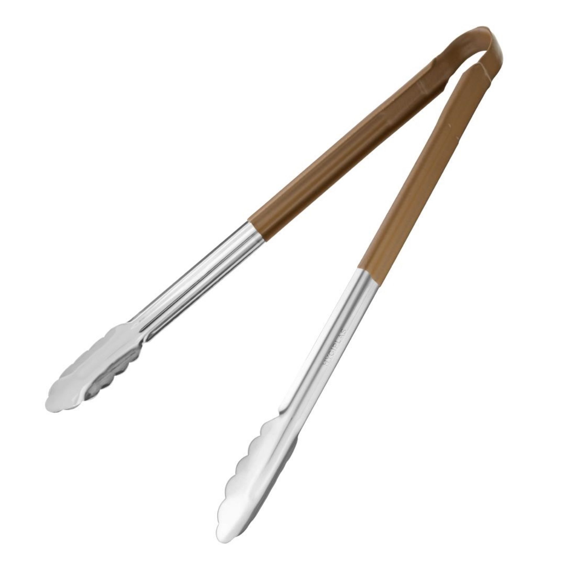 Picture of Hygiplas Colour Coded Serving Tong Brown 405mm - HC850