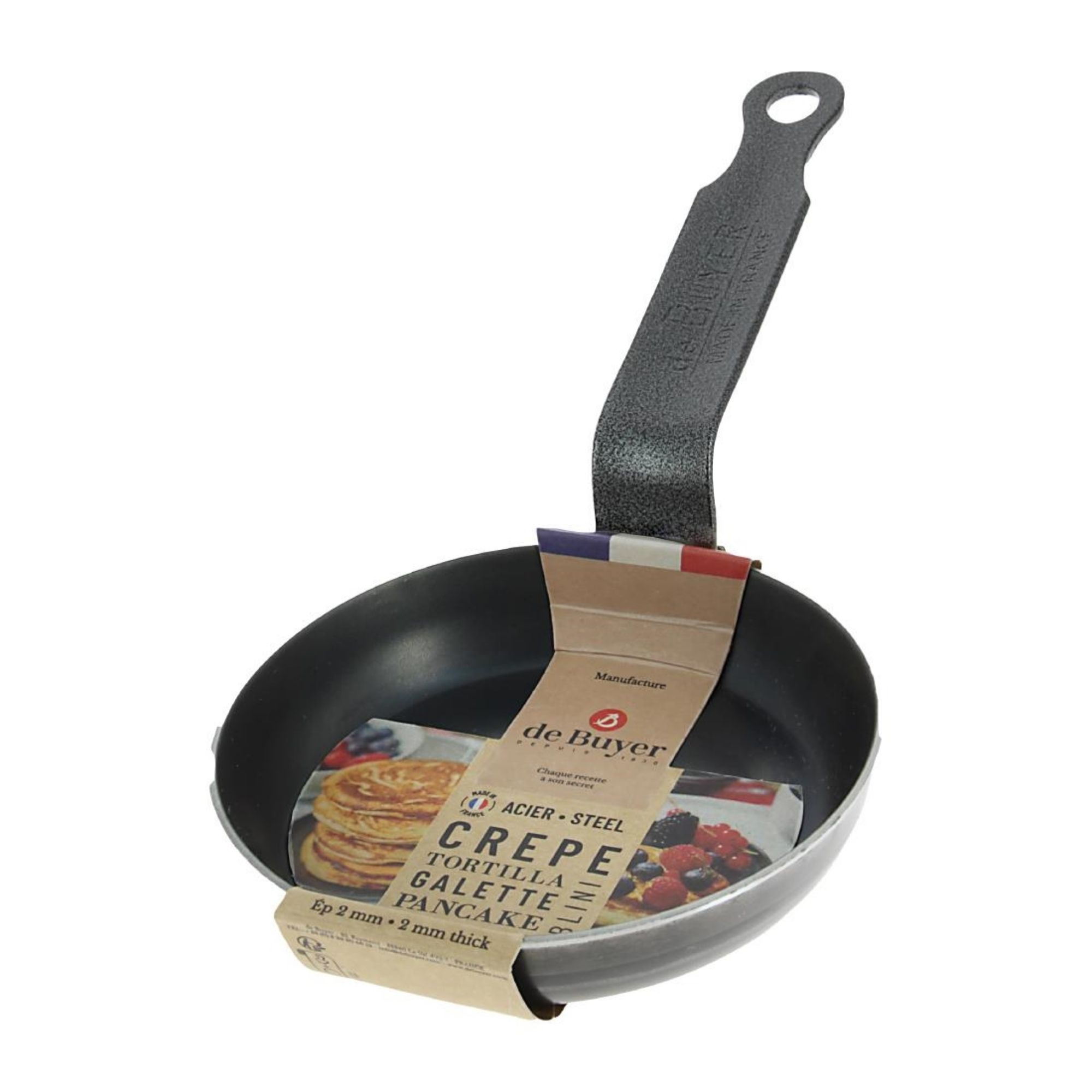 Picture of De Buyer Black Iron Blinis Pan 12cm - HP598