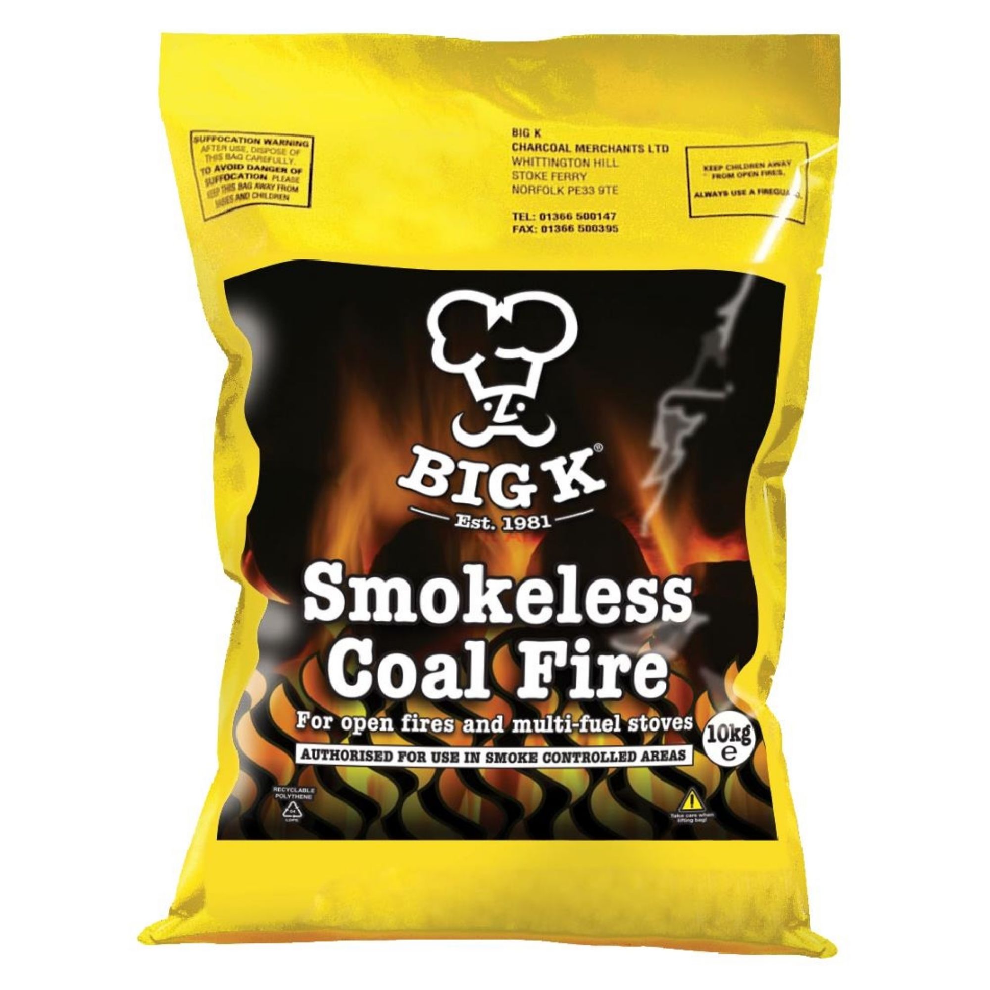 Picture of Big K Smokeless Coal Fire 10kg - HP297