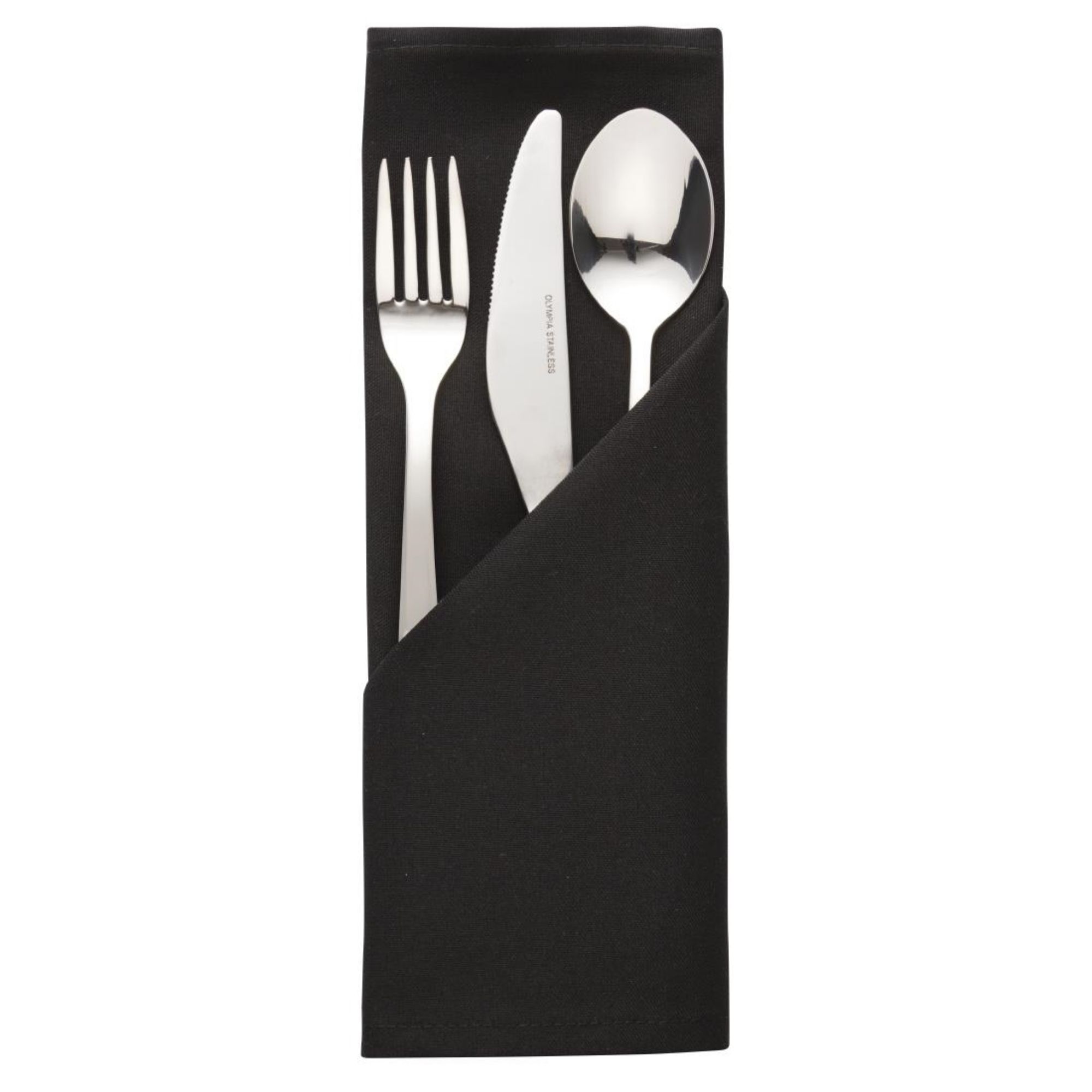 Picture of Occasions Polyester Napkins Black (10 pack) - HB561