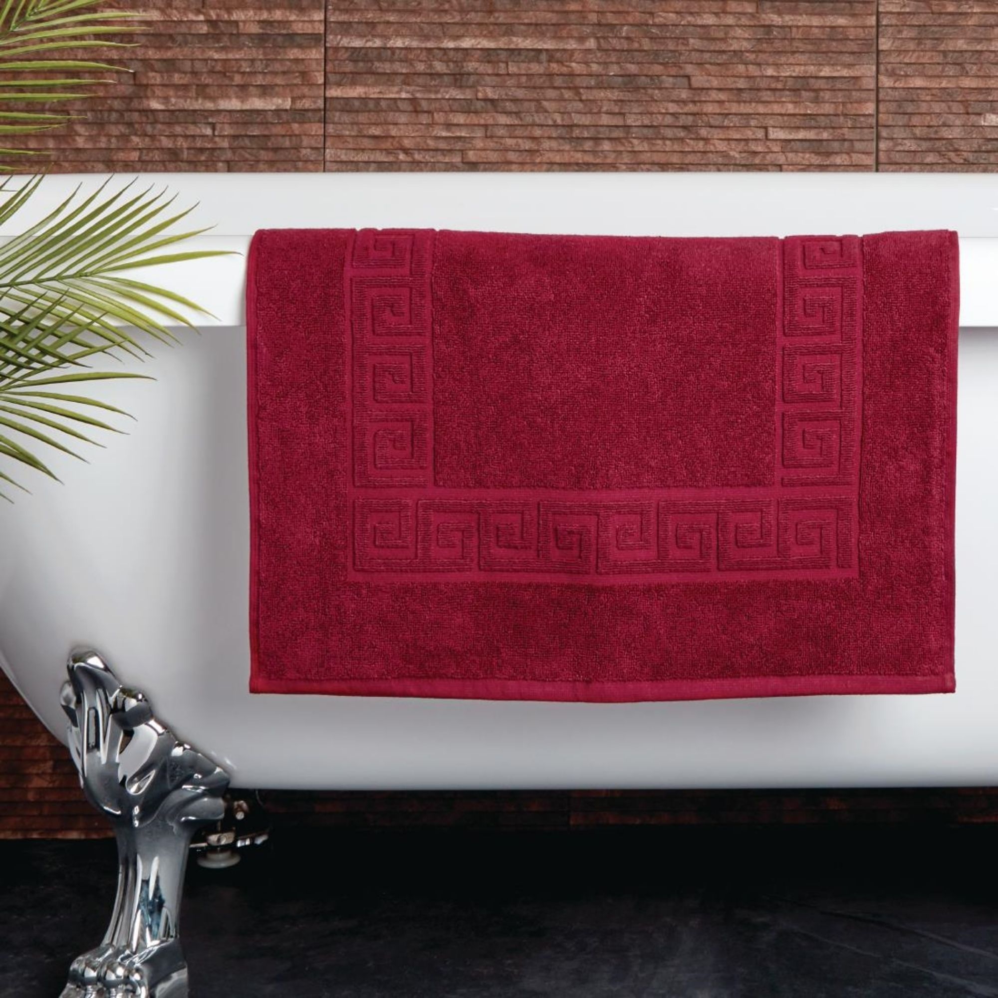 Picture of Mitre Essentials Nova Bath Mat Wine - GW388
