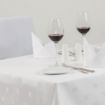 Picture of Mitre Luxury Luxor Tablecloth Ivy Leaf White 1350 x 2750mm - GW447