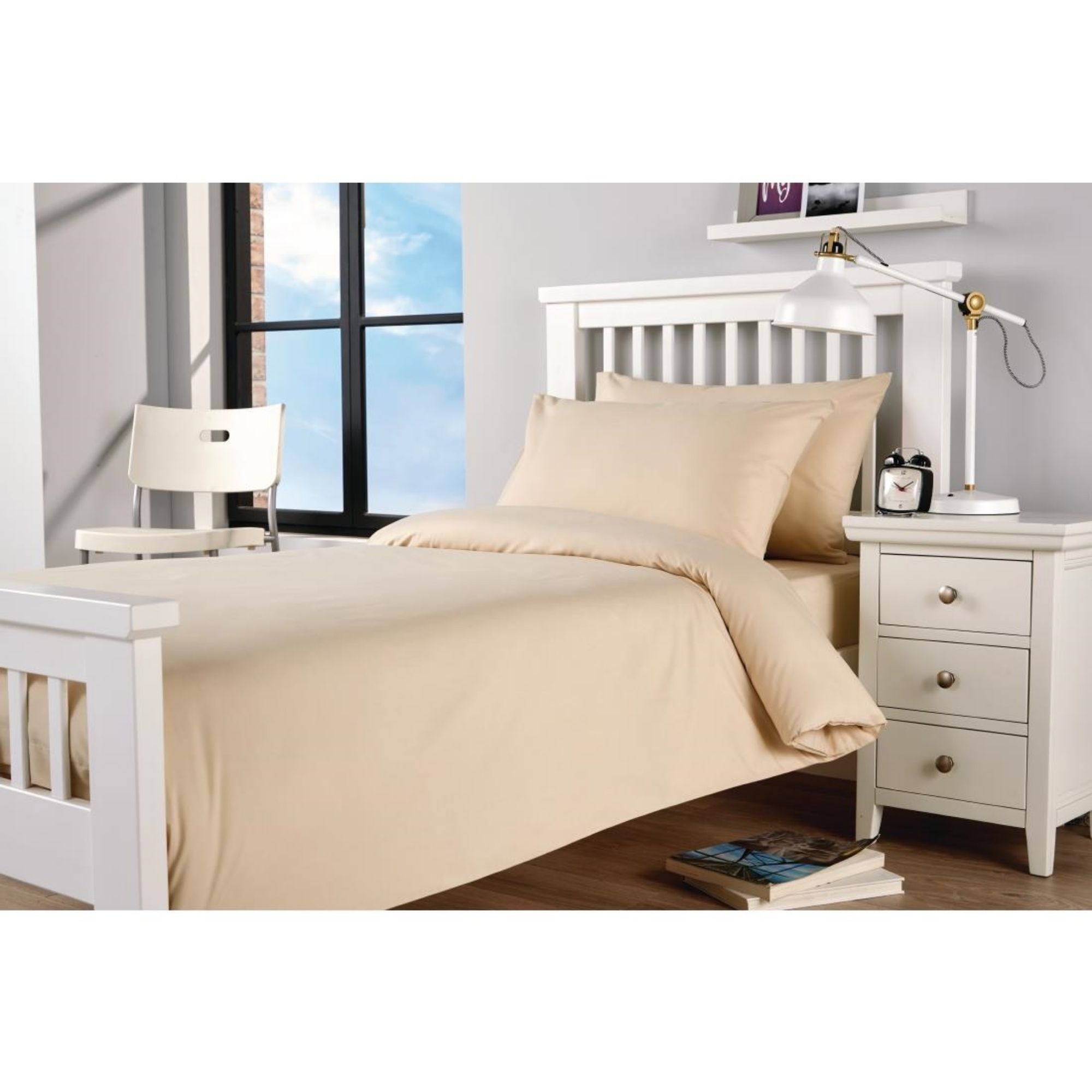 Picture of Mitre Essentials Spectrum Duvet Cover Oatmeal Single - GU194