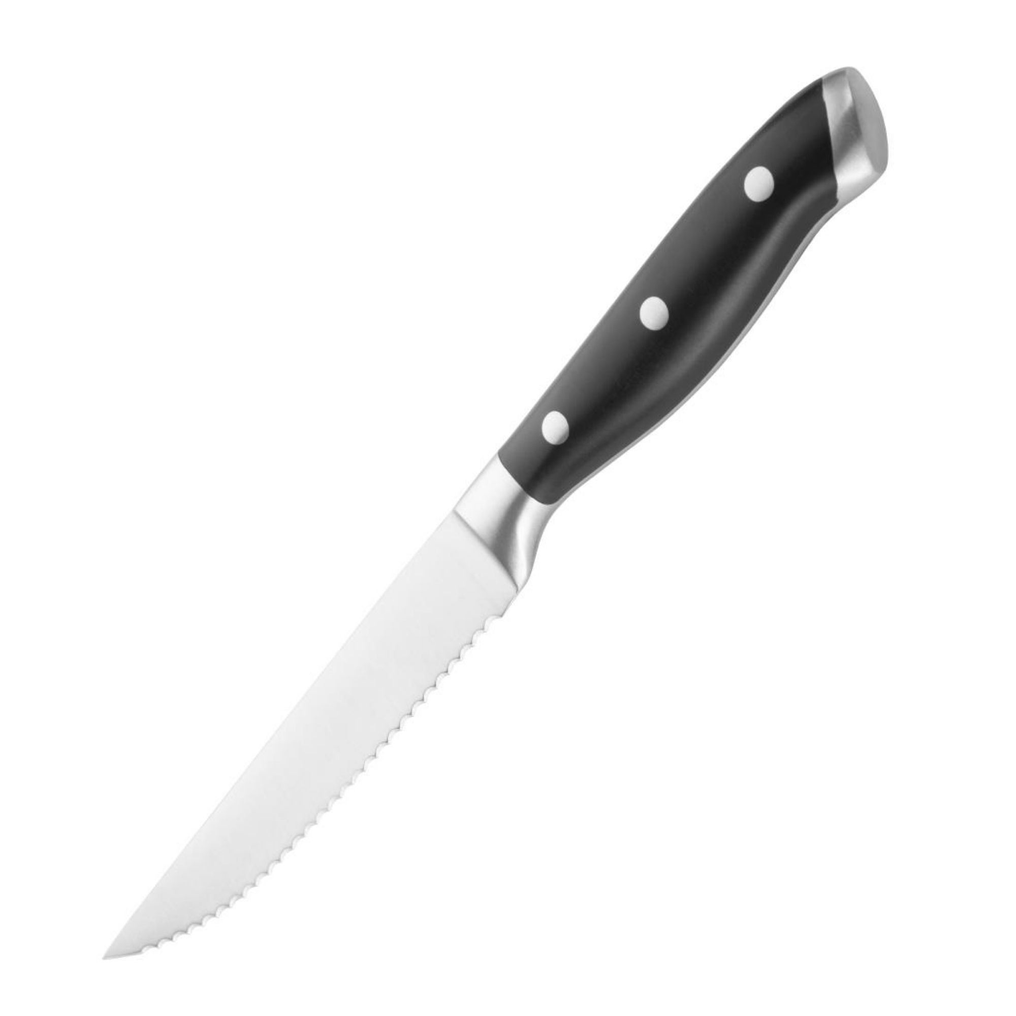 Picture of Olympia Premium Riveted Steak Knives with Black ABS Handles (6 pack) - GR919