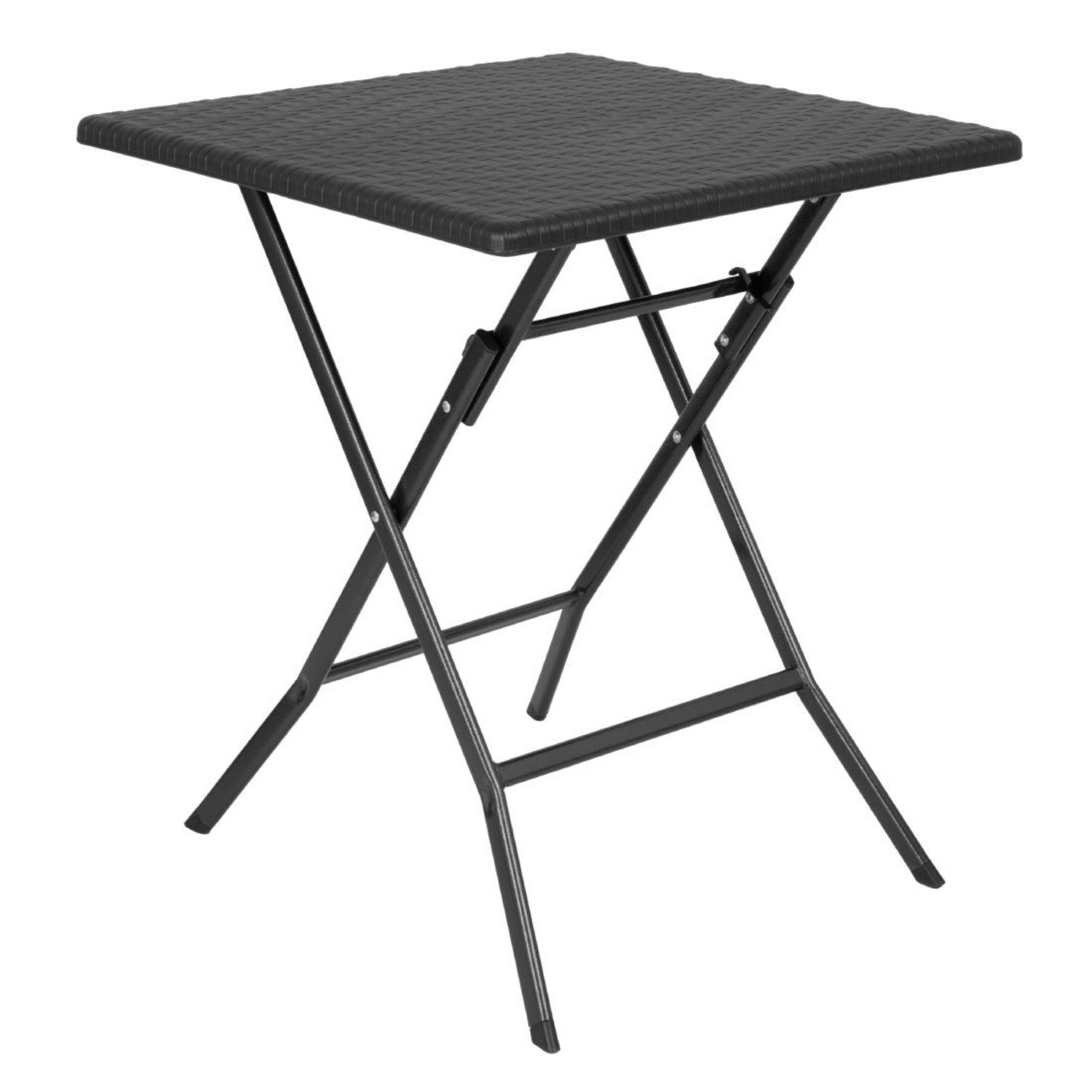 Picture of Bolero Square Folding Table Black 620mm - GR772