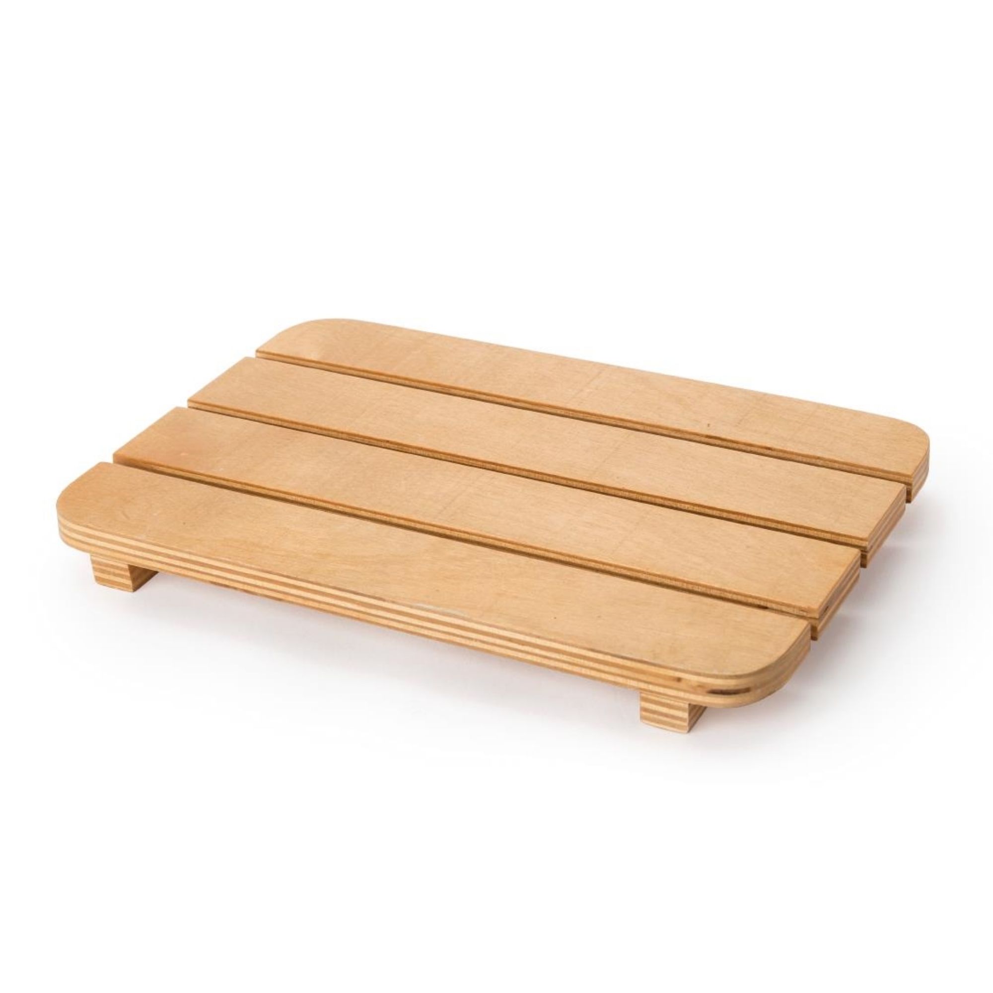 Picture of Hotel Complimentary Bolero Wooden Slatted Amenities Tray 180mm (Single) - GR388