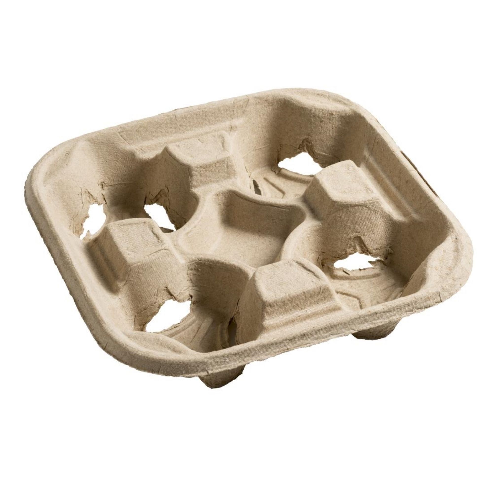 Picture of Moulded Pulp Fibre Four Cup Carrier (180 pack) - GP567