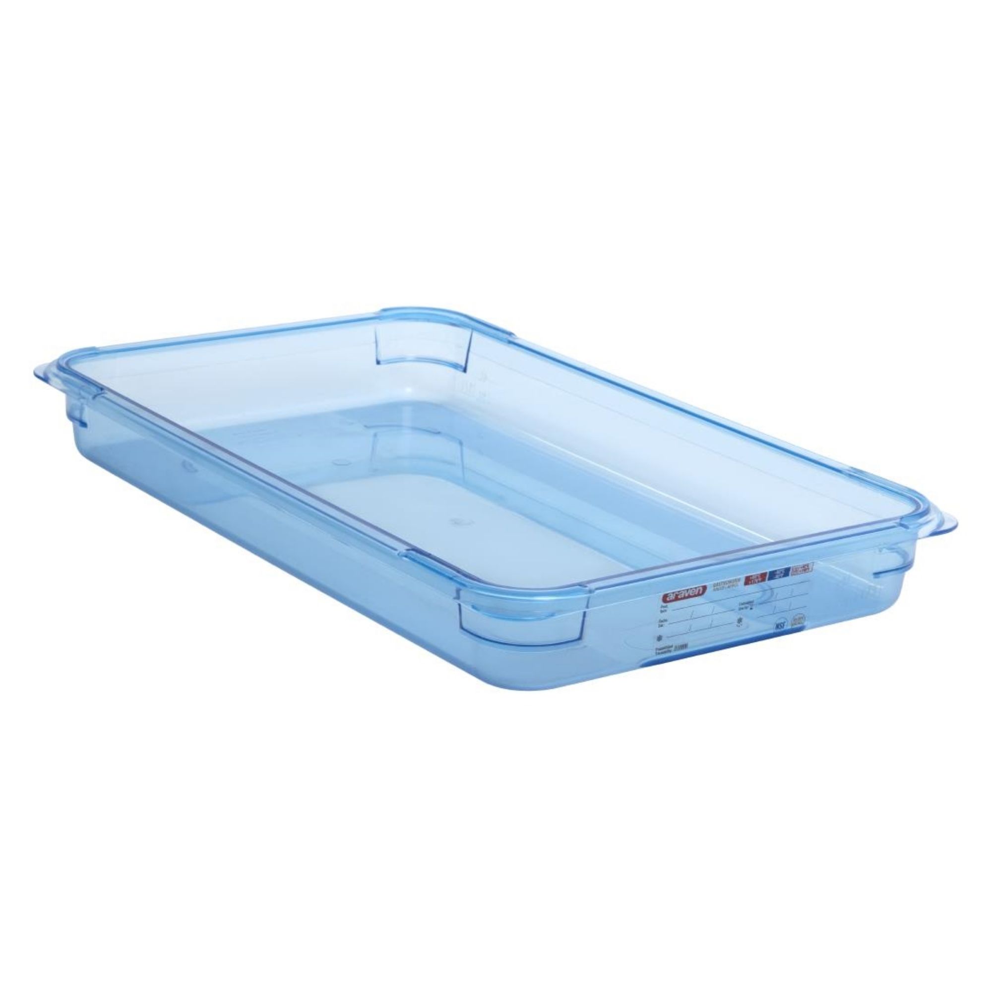 Picture of Araven ABS Food Storage Container Blue GN 1/1 65mm - GP588