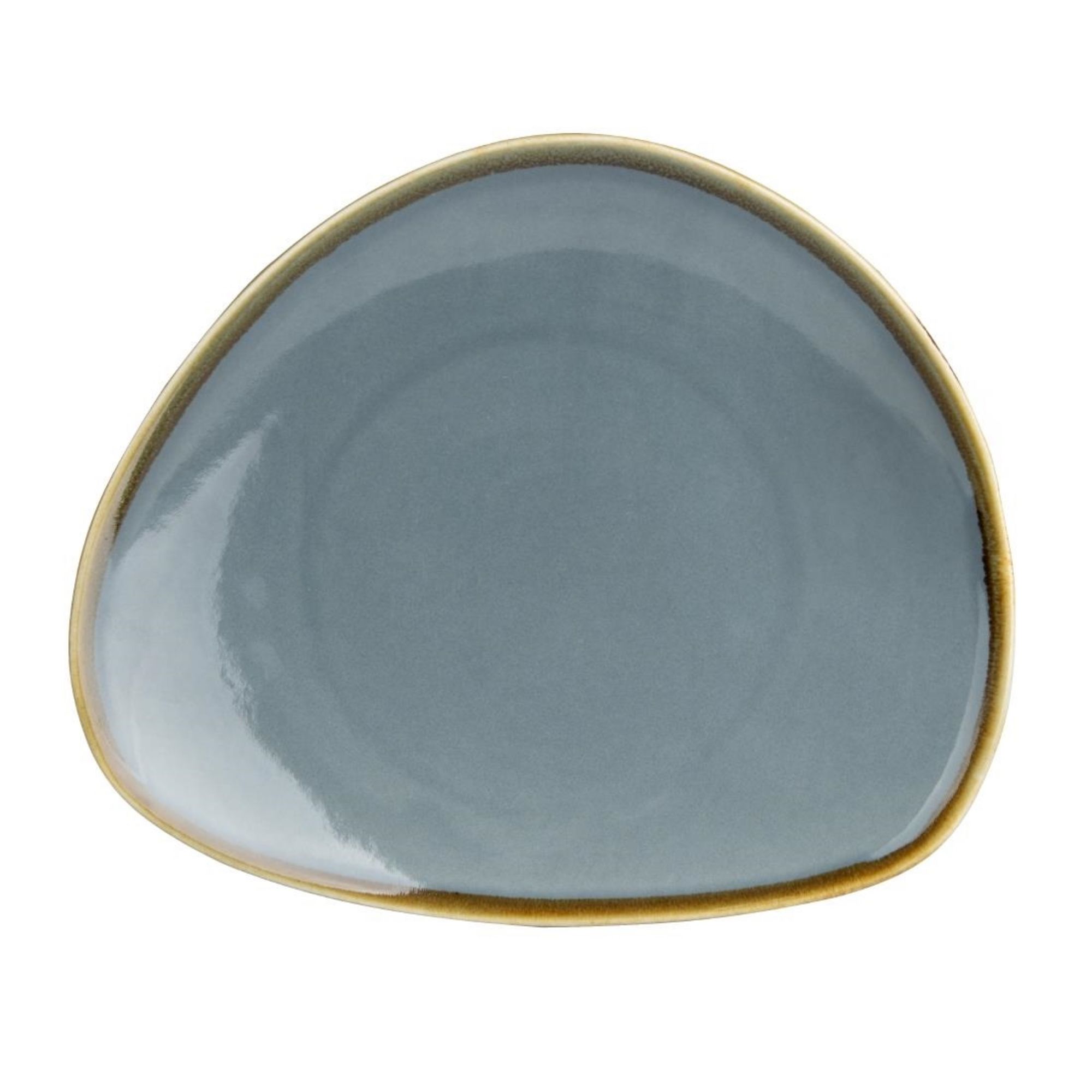 Picture of Olympia Kiln Triangular Side Plate Ocean 230mm (6 Pack) - GP342