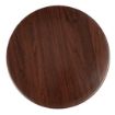 Picture of Bolero Pre-drilled Round Table Top Dark Brown 800mm - GL974