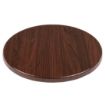 Picture of Bolero Pre-drilled Round Table Top Dark Brown 800mm - GL974