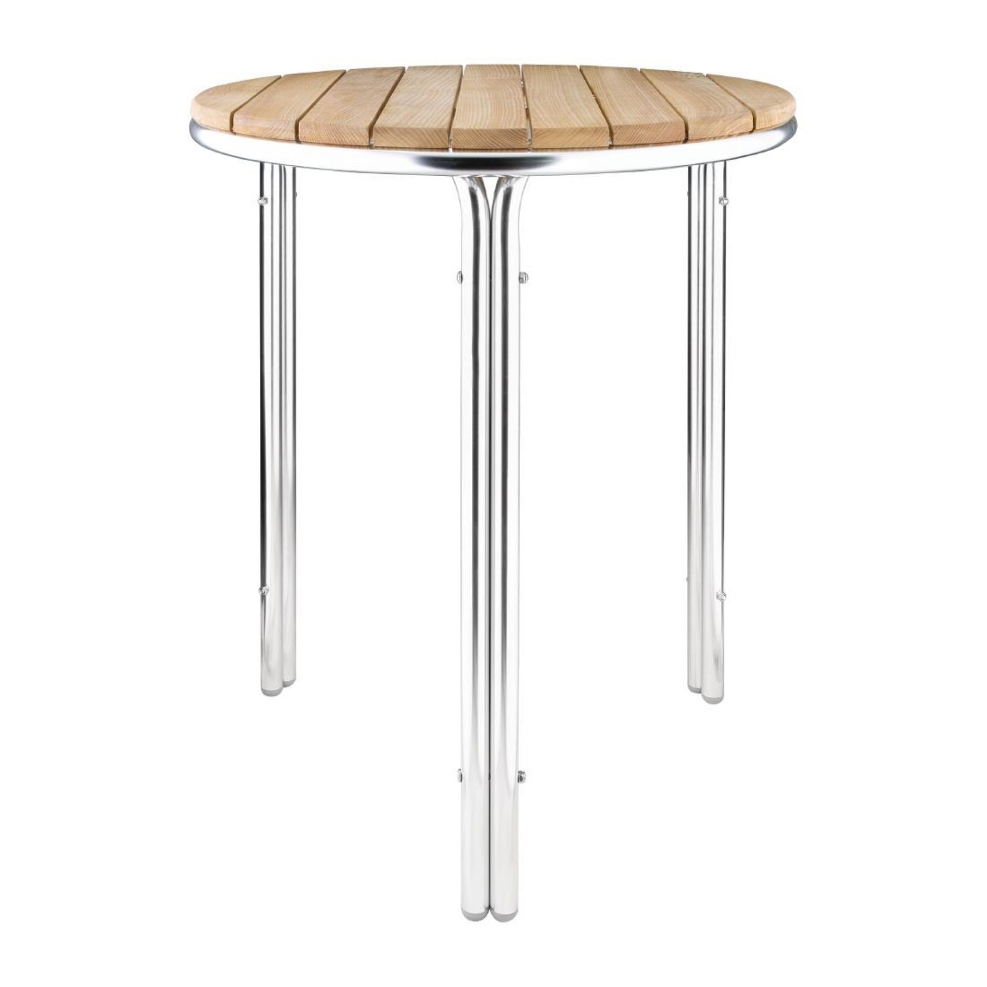Picture of Bolero Round Ash and Aluminium Table 600mm - GL981