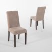 Picture of Bolero Dining Chairs Beige (2 Pack) - GK999