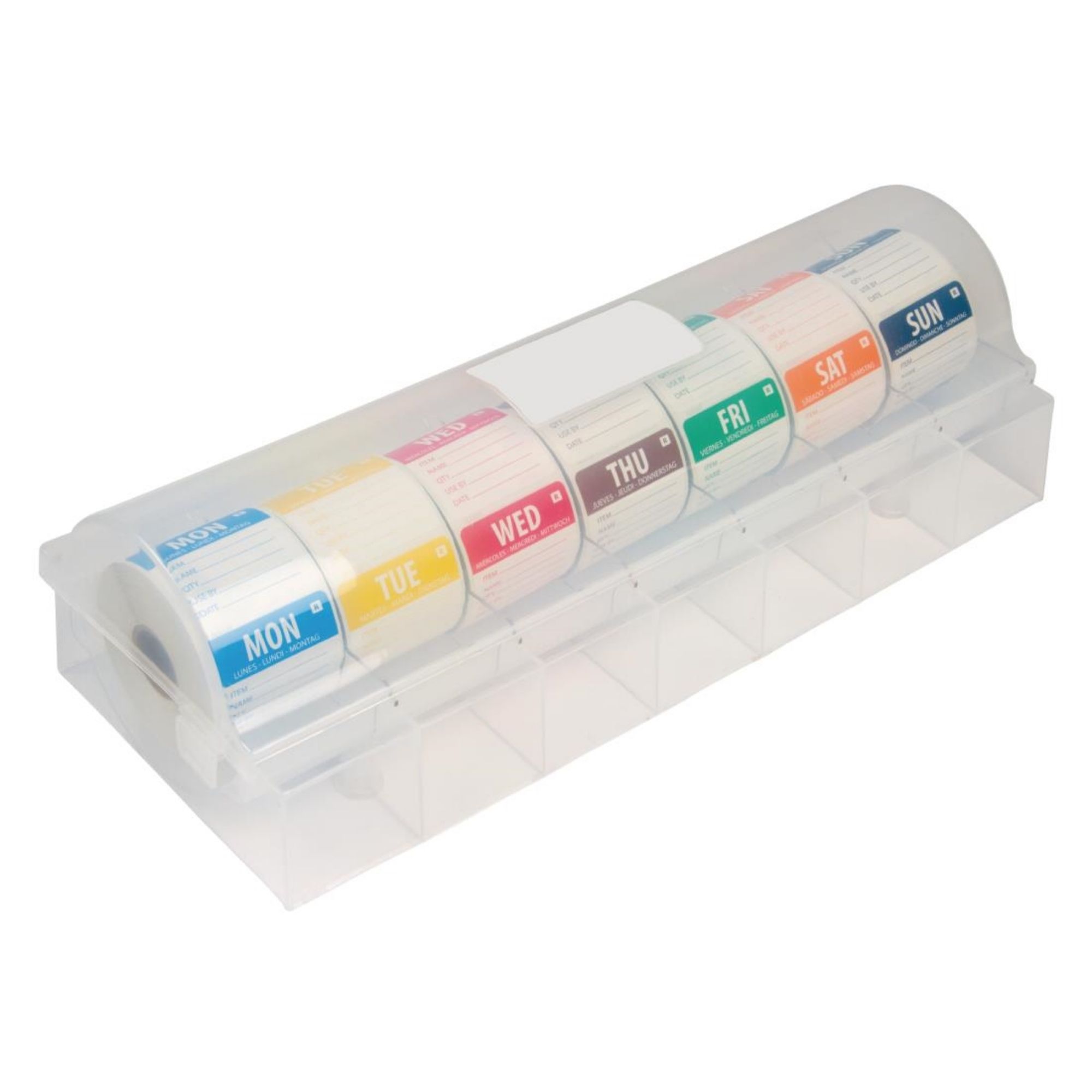 Picture of Hygiplas Dissolvable Colour Coded Food Labels with 2" Dispenser - GH475