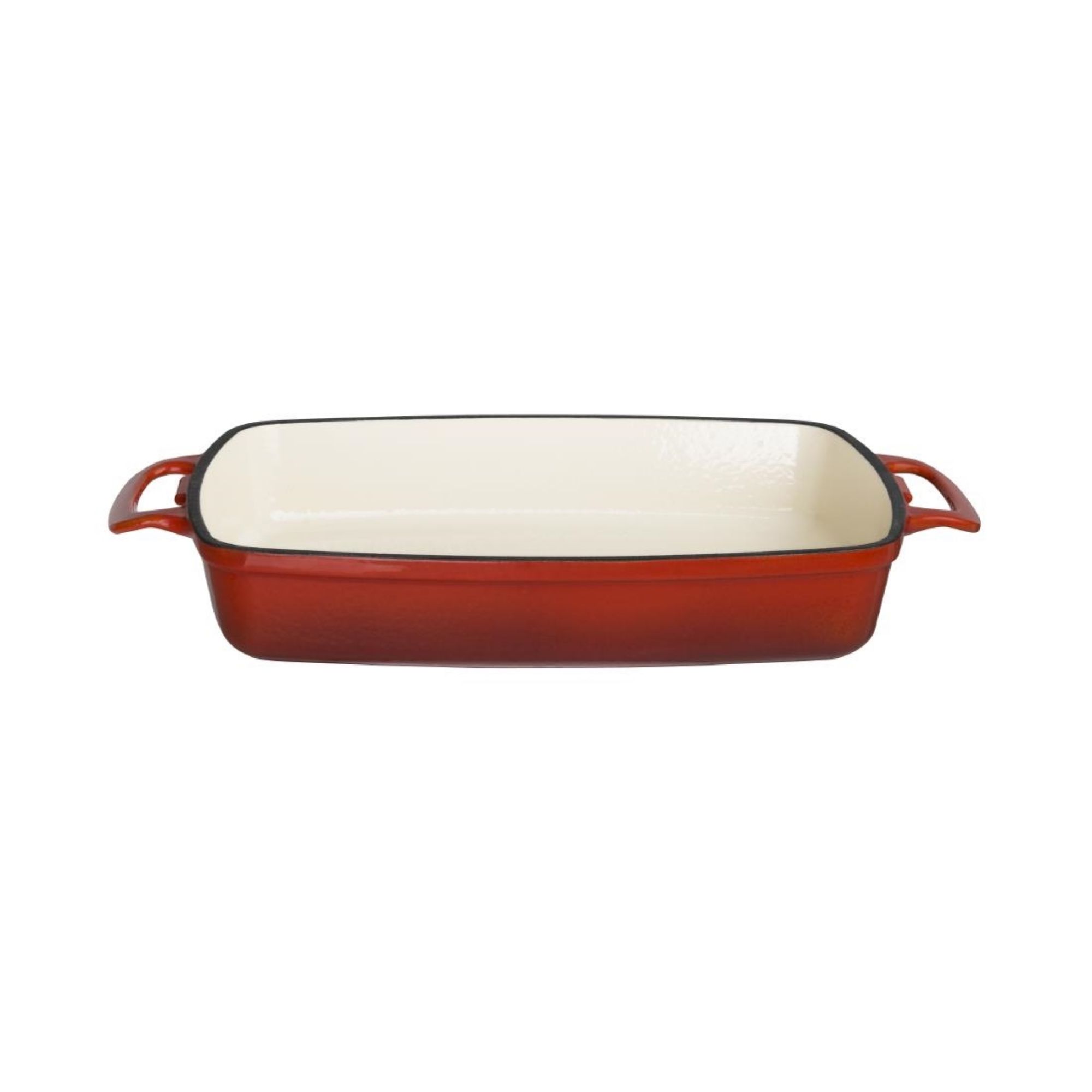 Picture of Vogue Red Rectangular Cast Iron Dish 2.8Ltr - GH320