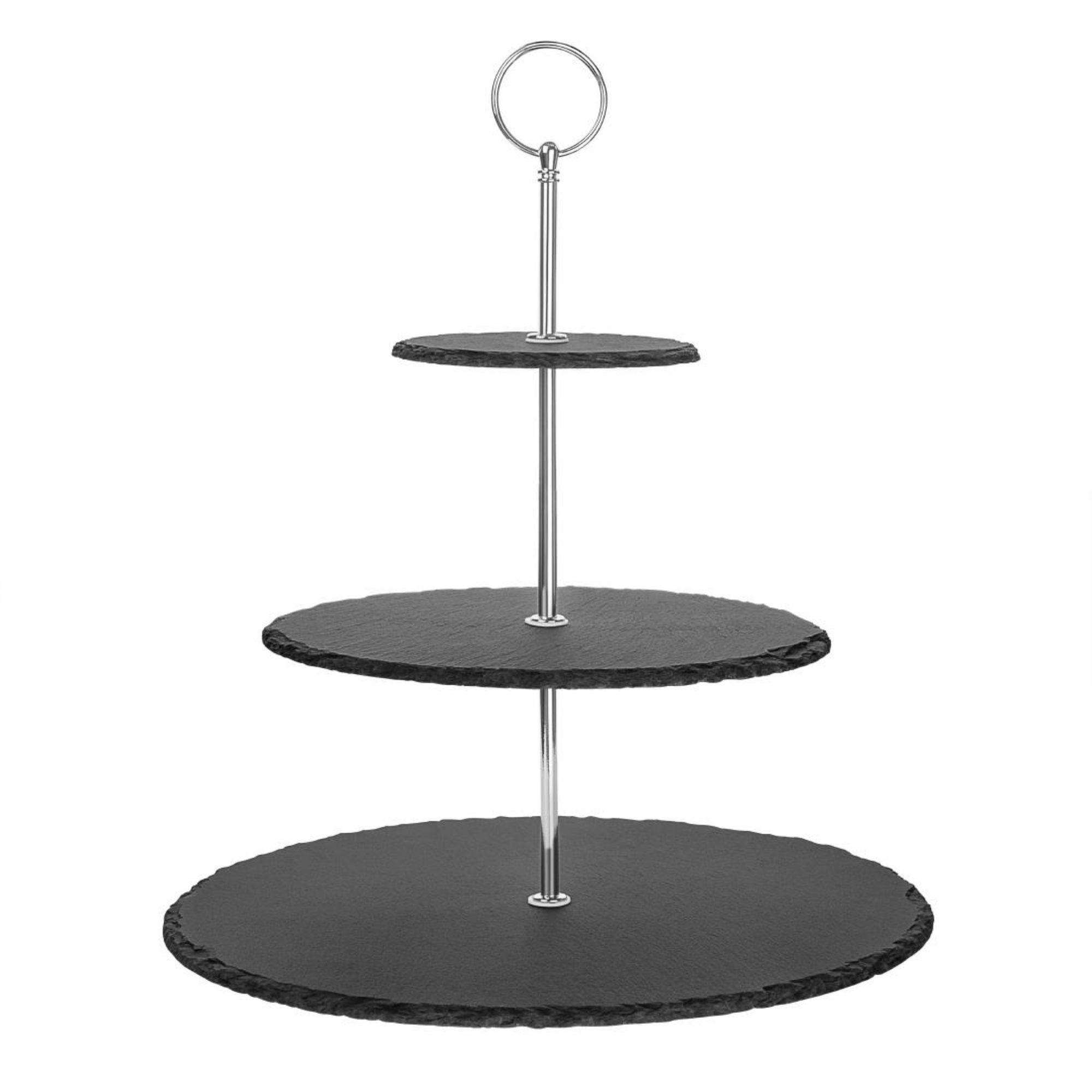 Picture of Olympia 3 Tier Slate Afternoon Tea Stand - GF991