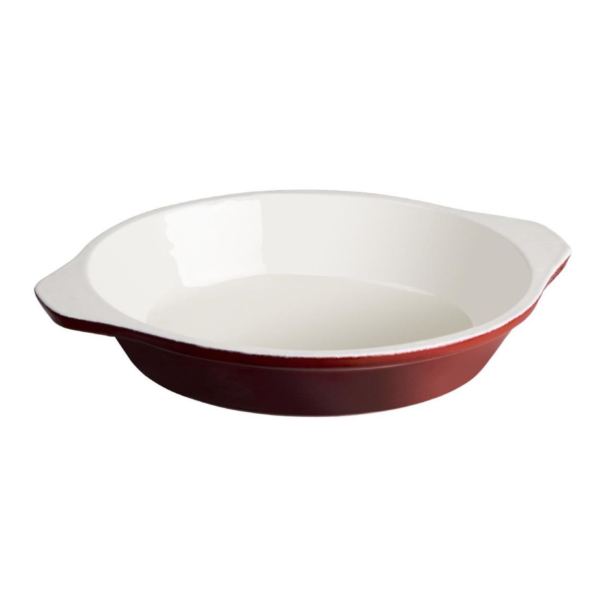 Picture of Vogue Red Round Cast Iron Gratin Dish 400ml - GH315