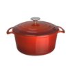 Picture of Vogue Red Round Casserole Dish 4Ltr - GH305