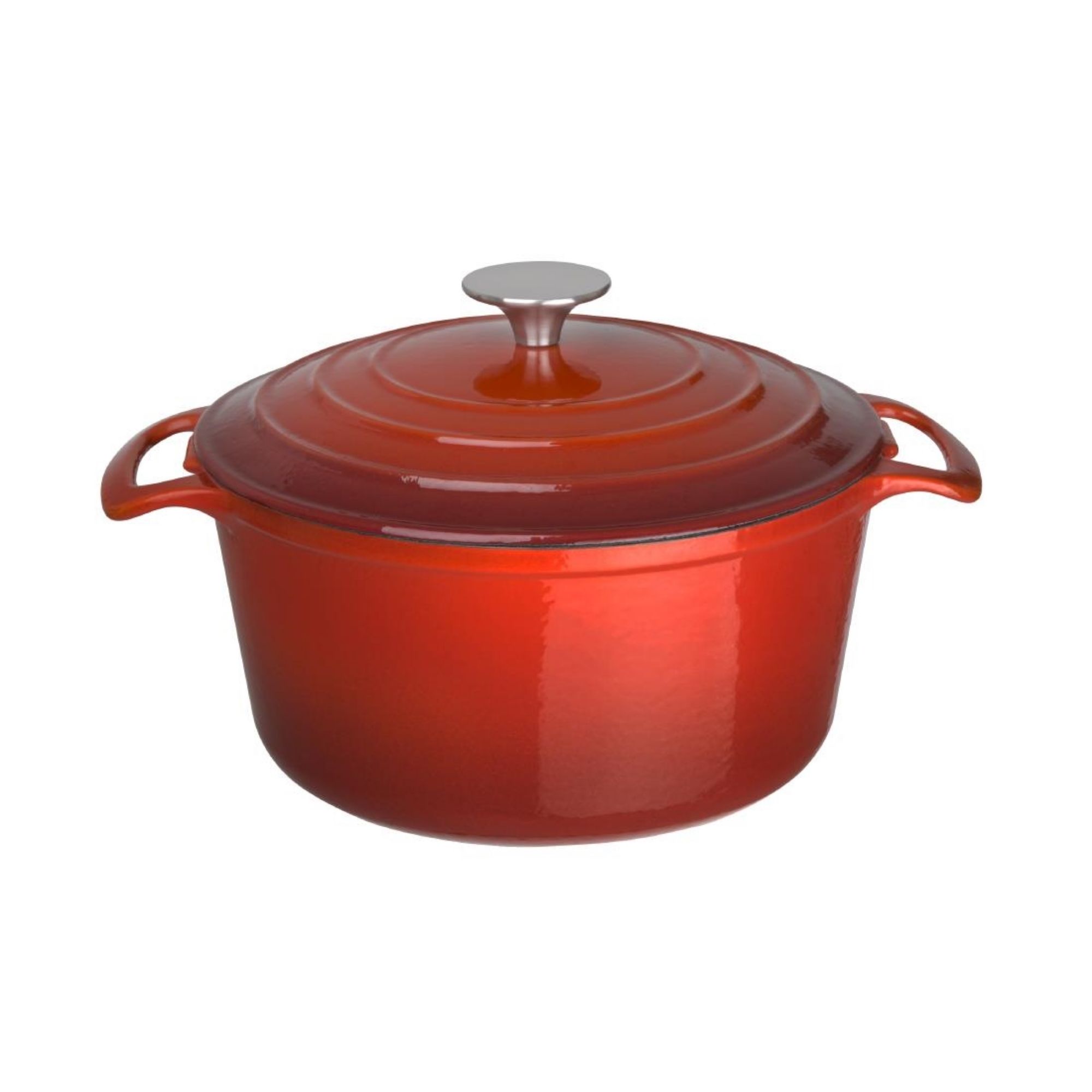 Picture of Vogue Red Round Casserole Dish 3.2Ltr - GH304