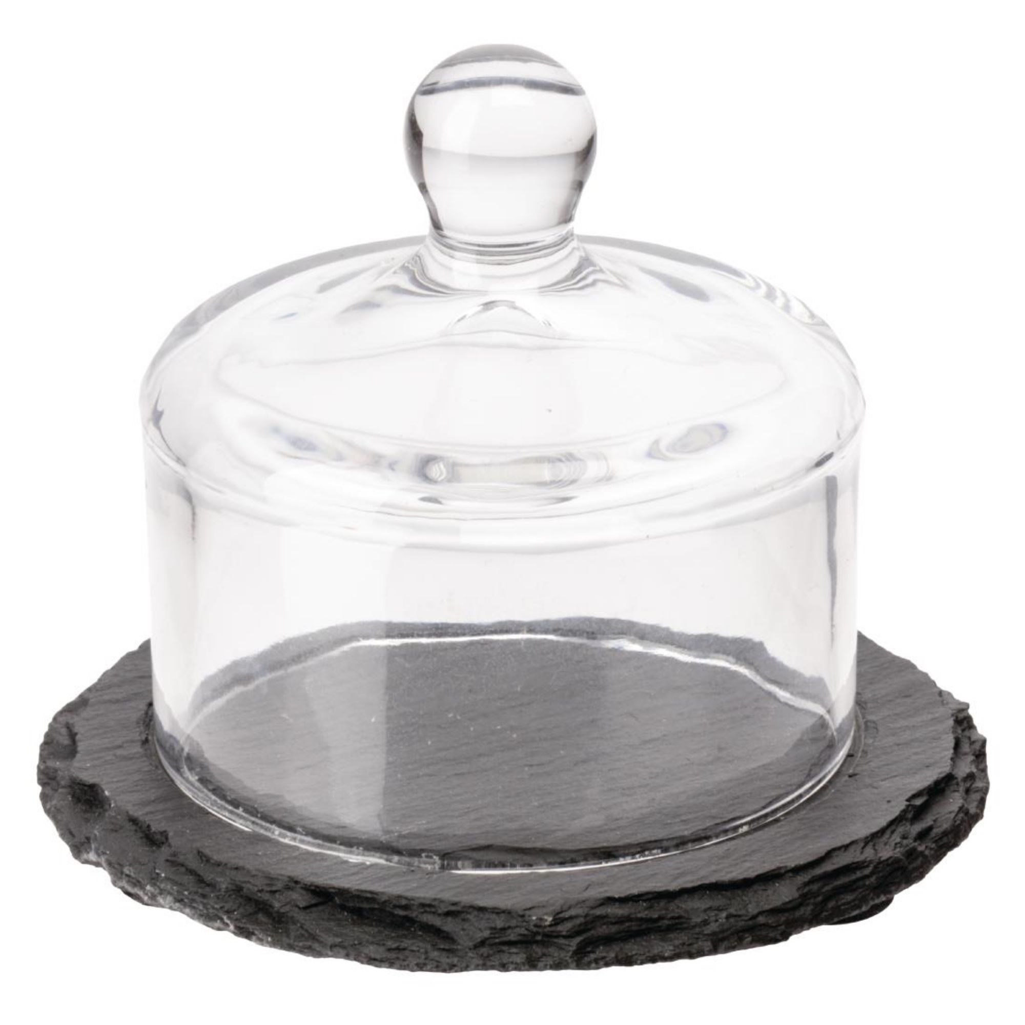 Picture of APS Slate Butter Dish Glass Cloche - GH408