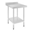 Picture of Vogue Stainless Steel Table with Upstand 600mm - GJ505