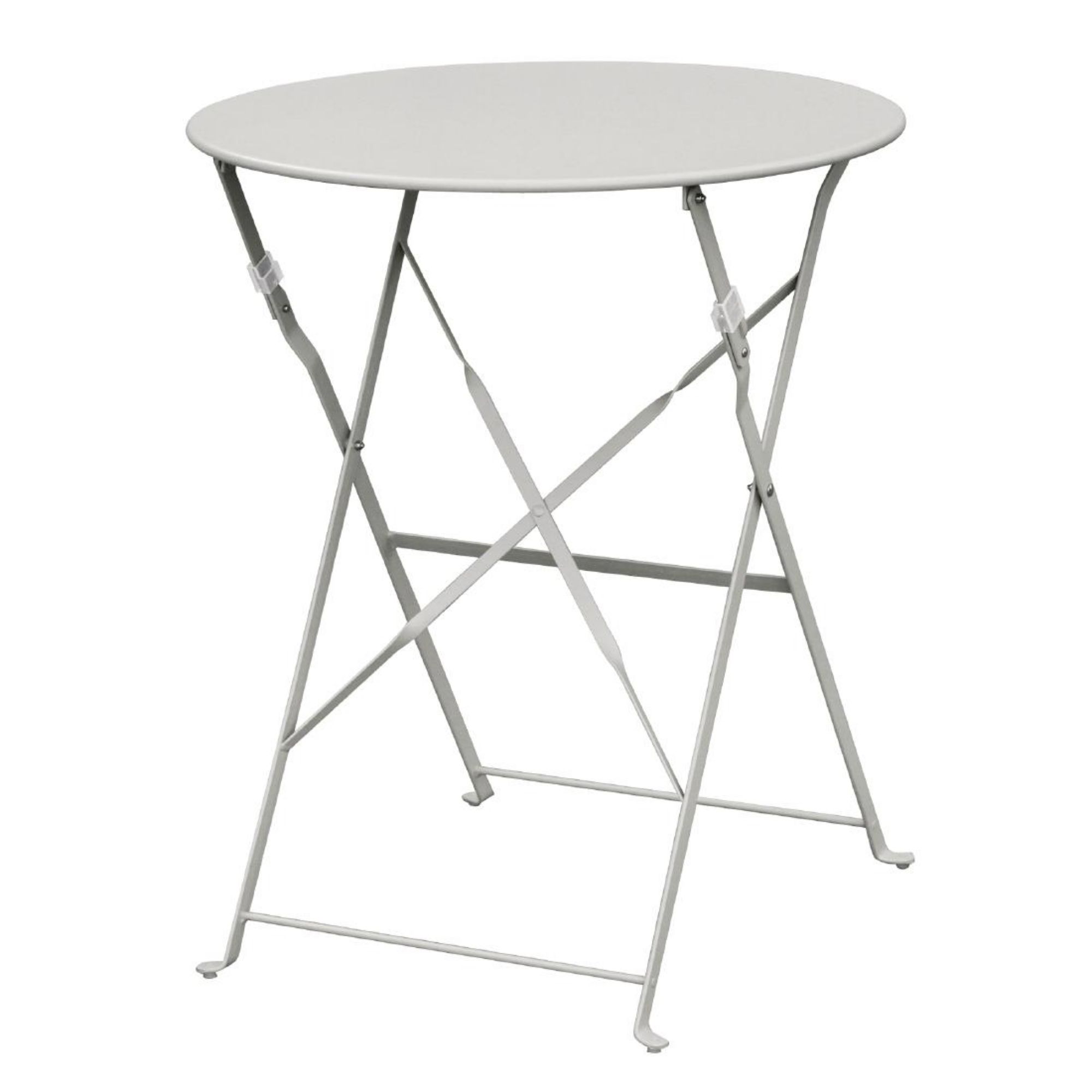Picture of Bolero Perth Grey Pavement Style Steel Table Round 600mm - GH556