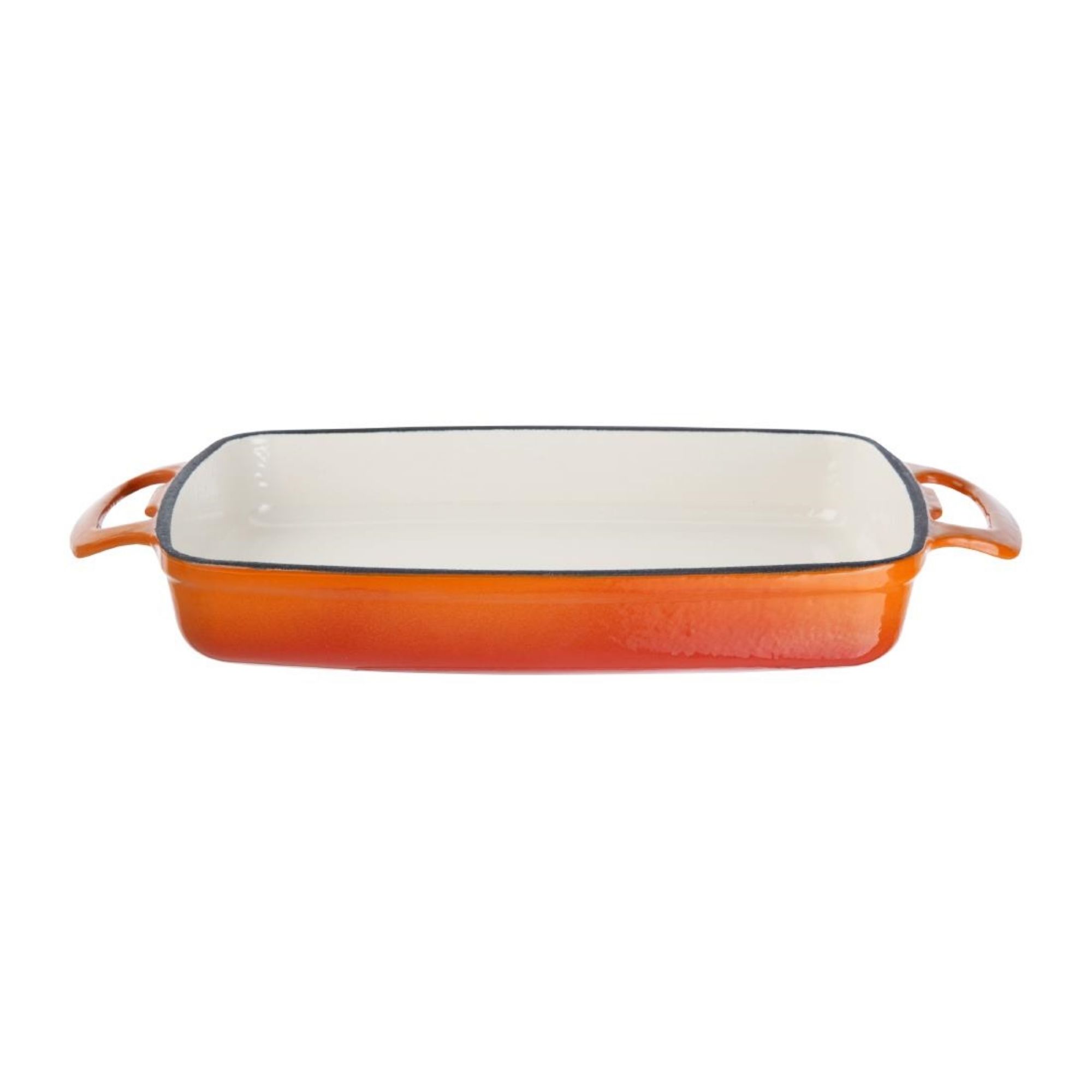 Picture of Vogue Orange Cast Iron Casserole Dish 1.8Ltr - GH321
