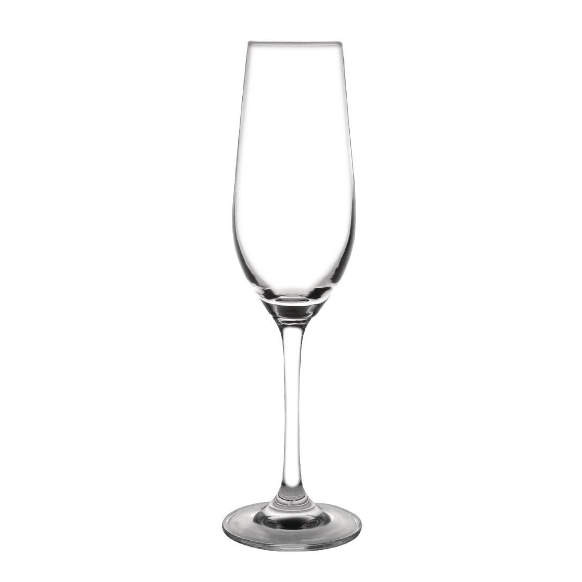 Picture of Olympia Chime Crystal Champagne Flutes 225ml (6 Pack) - GF736