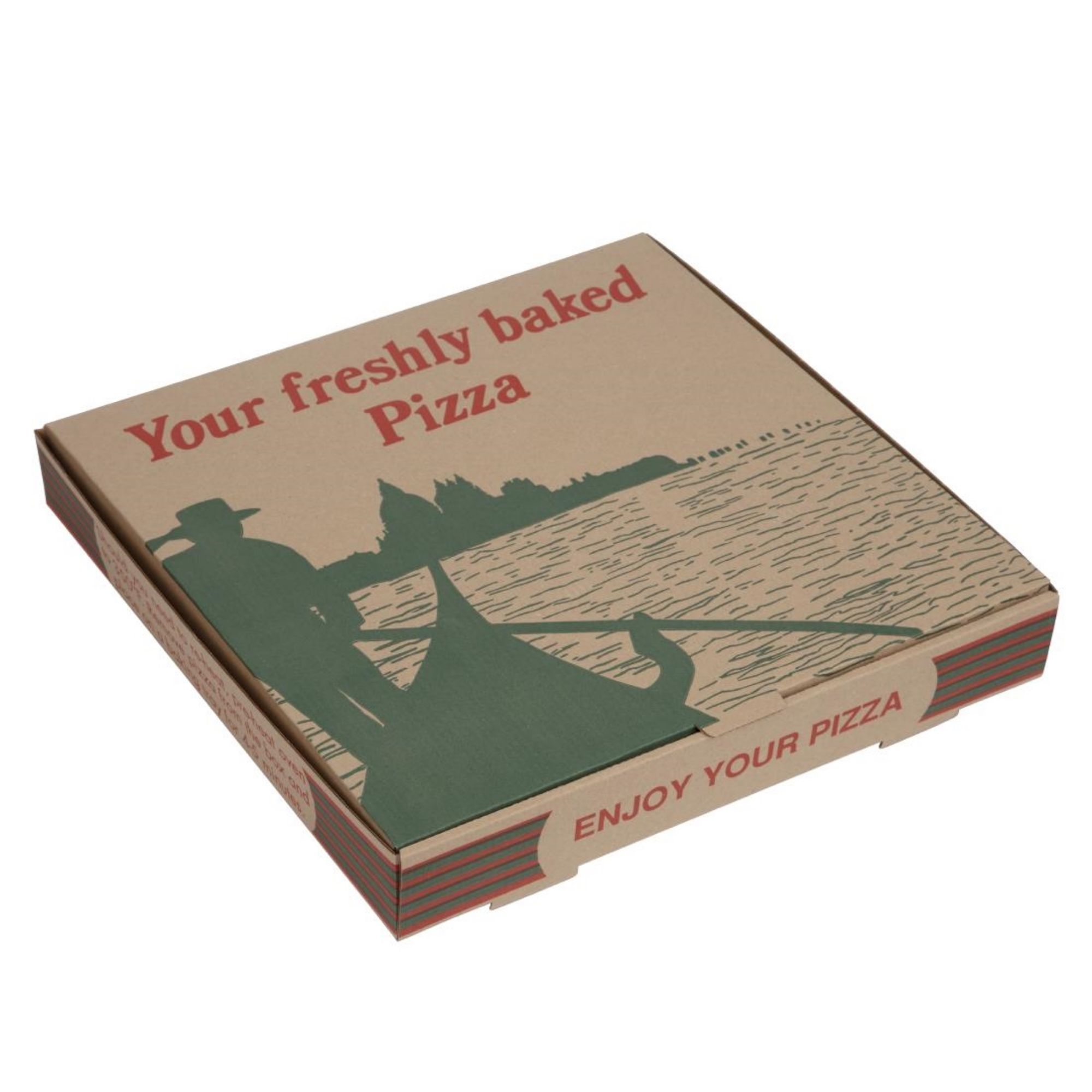 Picture of Amipak Compostable Printed Pizza Boxes 12" (100 Pack) - GG998