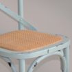 Picture of Bolero Blue Bentwood Chairs with Metal Cross Backrest (2 Pack) - GG655