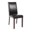 Picture of Bolero Faux Leather Dining Chair Black (2 pack) - GF954