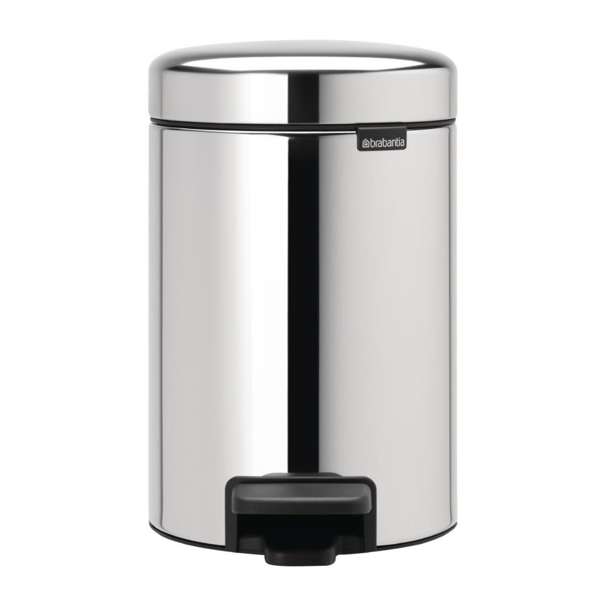 Picture of Brabantia NewIcon Pedal Bin 3Ltr - Brilliant Steel - GG172