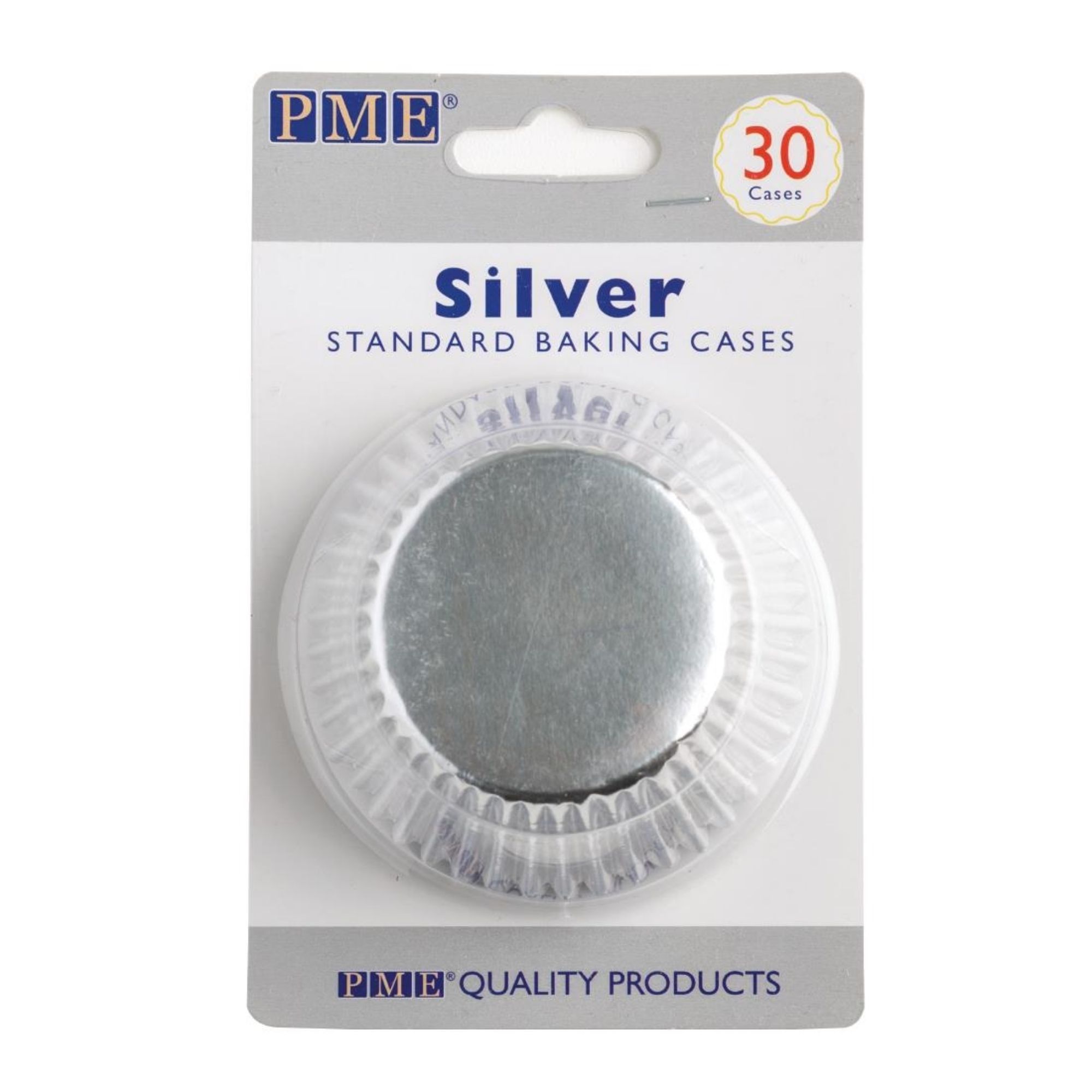 Picture of PME Cupcake Baking Cases Silver (30 Pack) - GE846
