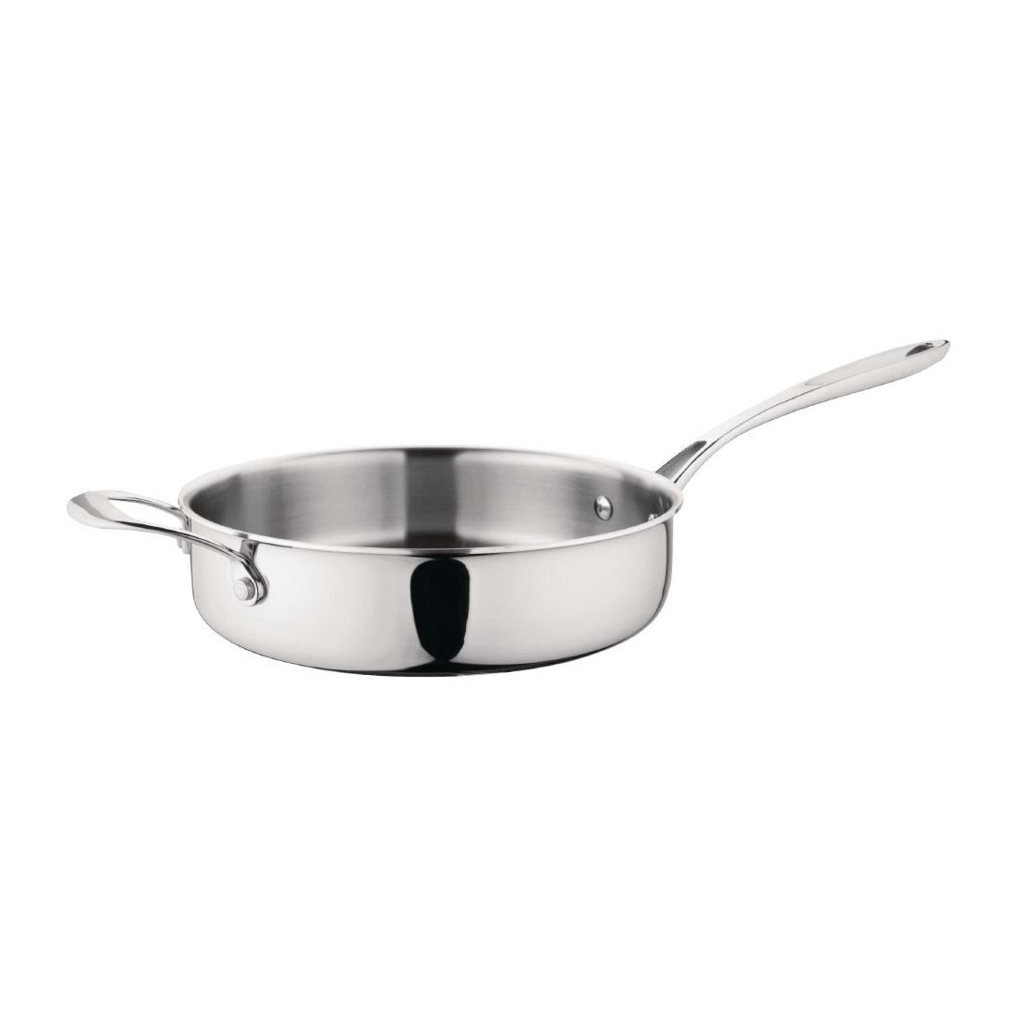 Picture of Vogue Stainless Steel & Aluminium Tri-Wall Sauté Pan 240mm - GG031