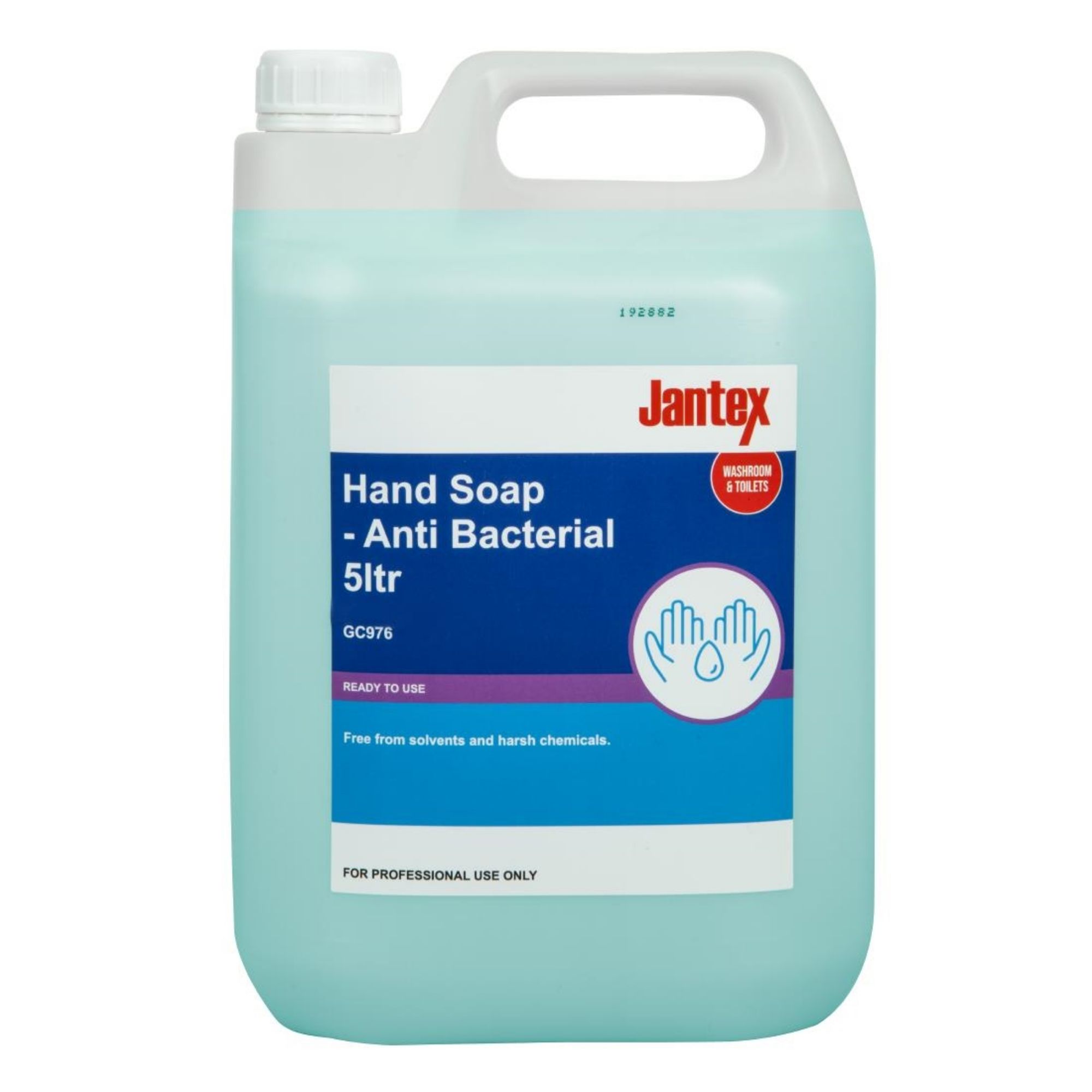 Picture of Jantex Unperfumed Antibacterial Liquid Hand Soap 5Ltr - GC976
