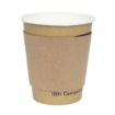 Picture of Fiesta Recyclable Corrugated Cup Sleeves for 8oz Cup (1000 Pack) - GD328